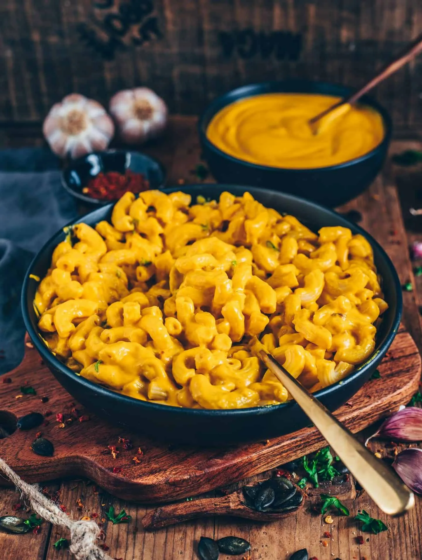 Baked Pumpkin Mac and Cheese Vegan