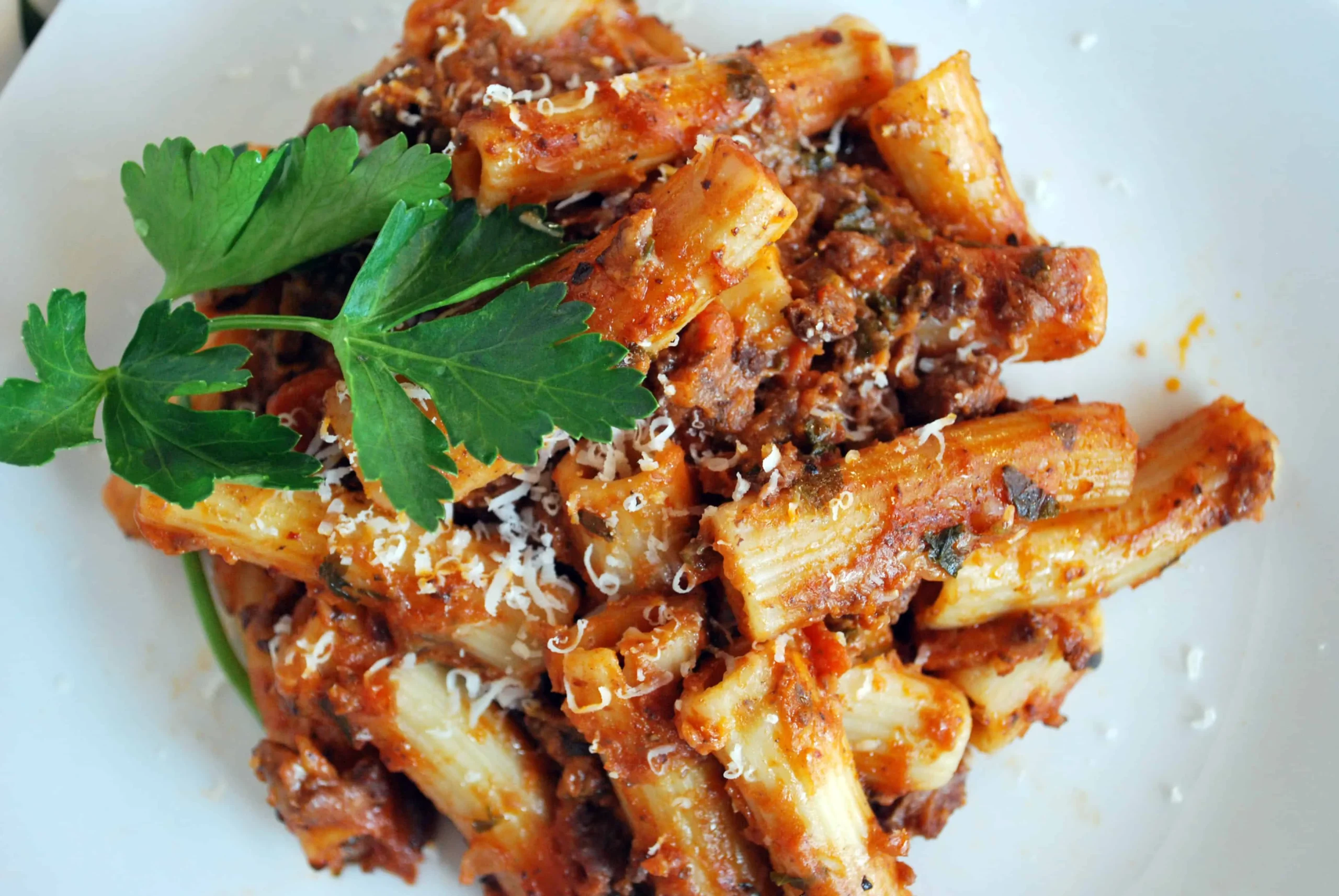 Baked Rigatoni alla Bolognese