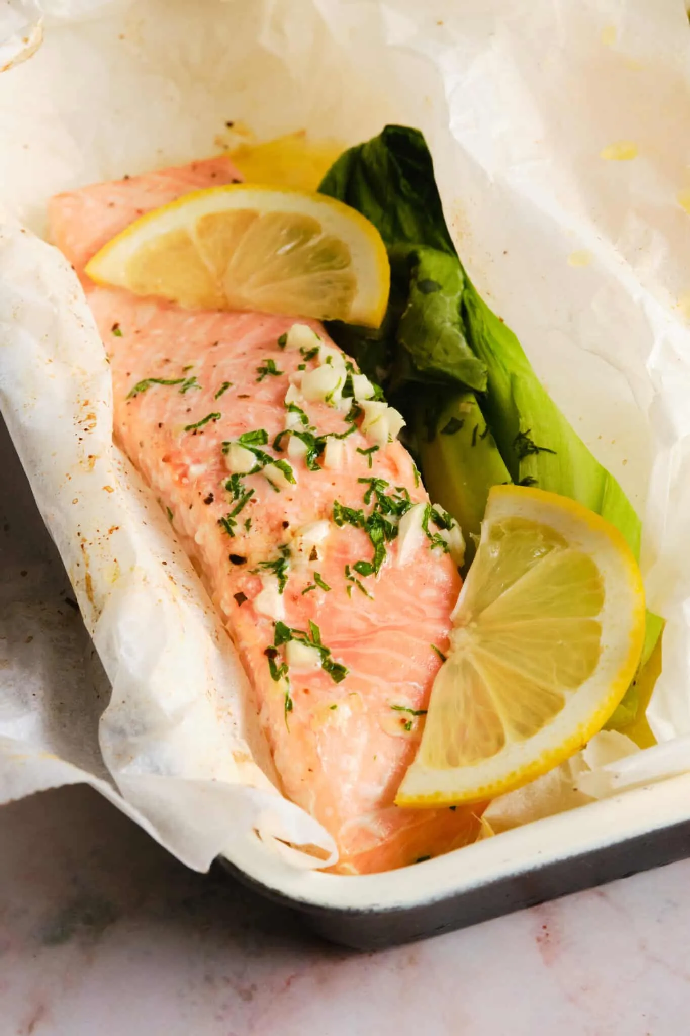 Baked Salmon in Parchment
