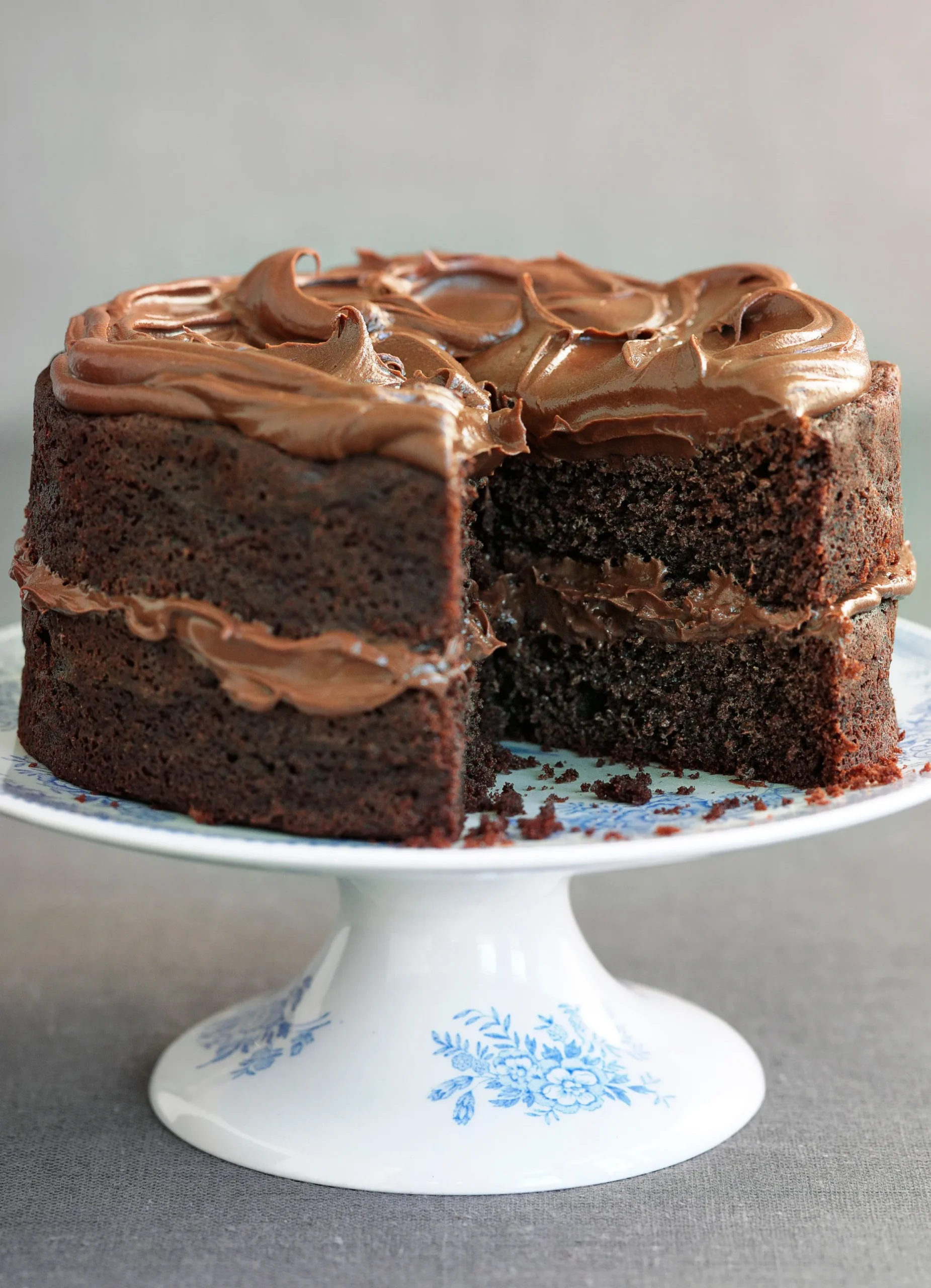 Baked Squeegee Chocolate Cake with Jersey Cream