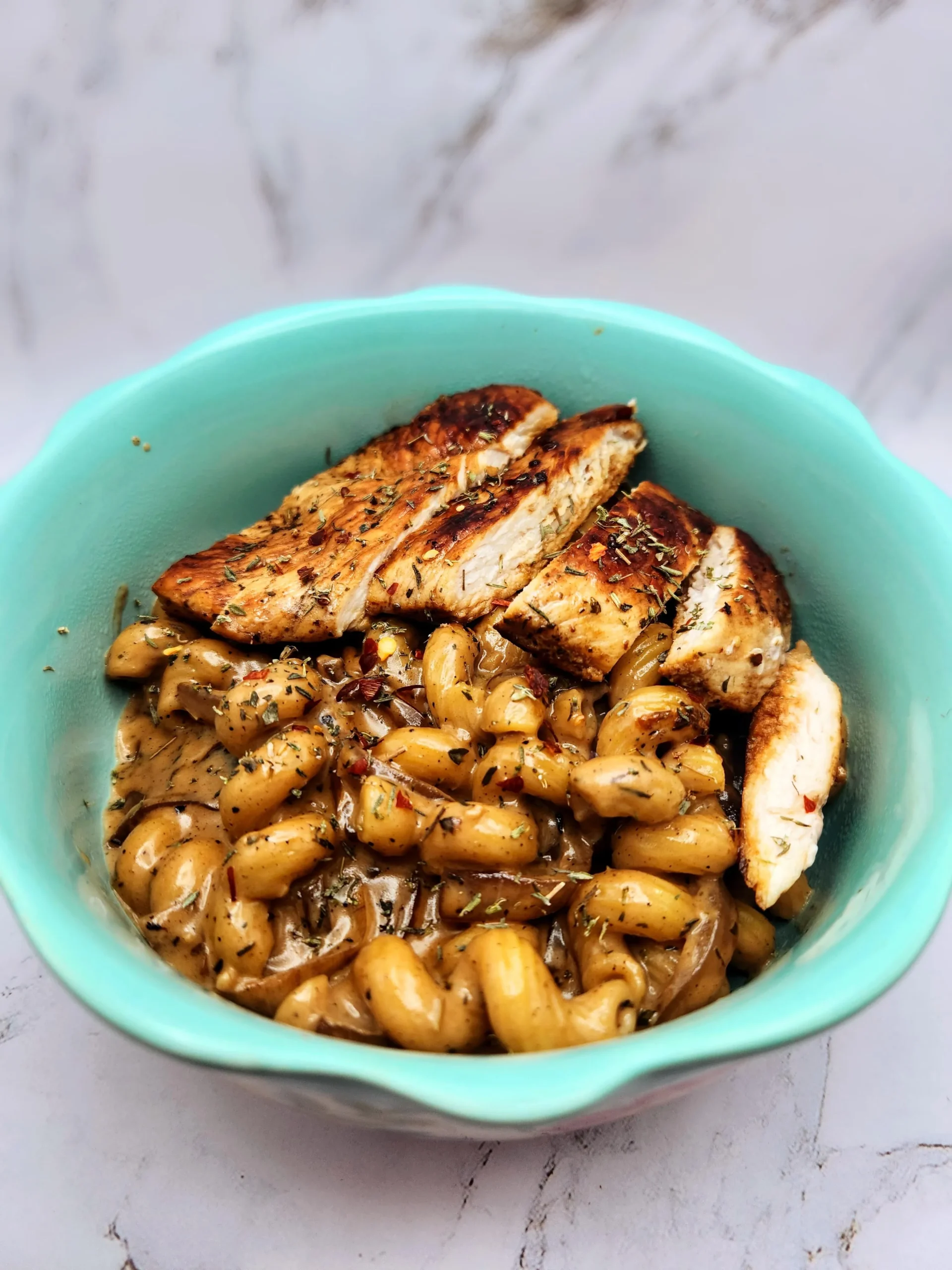 Balsamic Caramelized Onion Pasta
