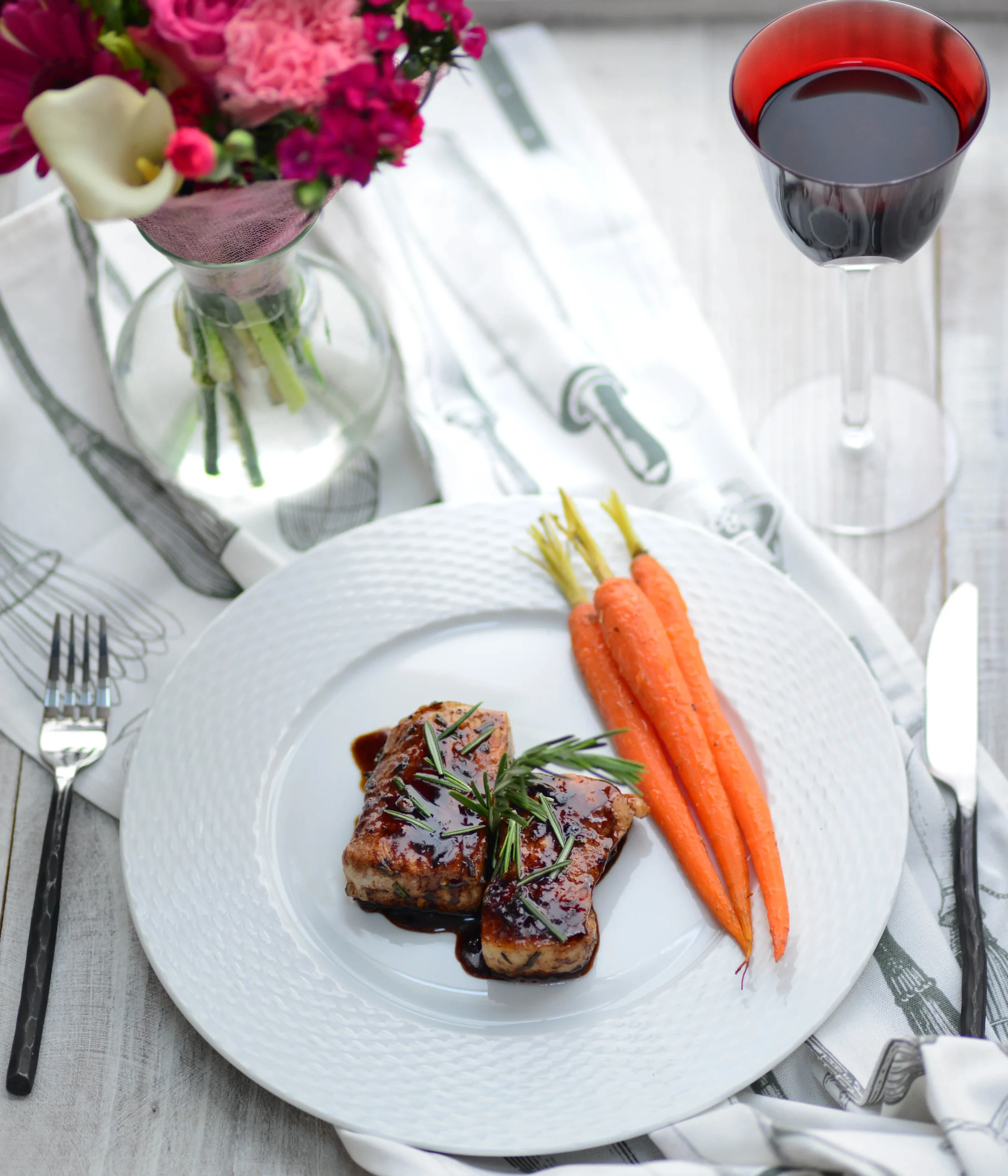 Balsamic Honey Glazed Pork Medallions