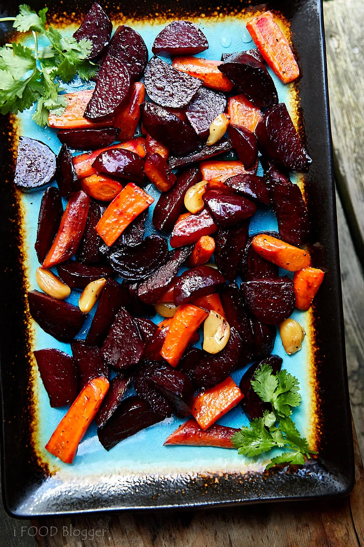 Balsamic Roasted Beetroot and Carrots