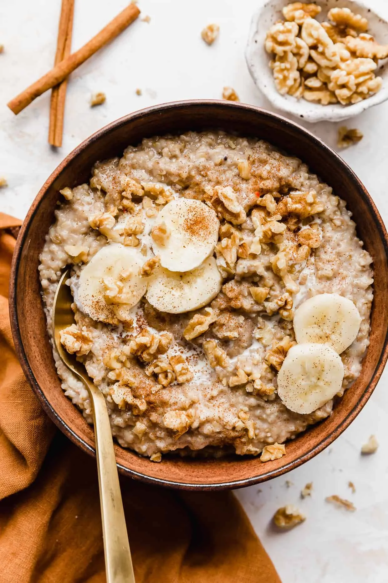 Banana Apple Cinnamon Steel Cut Oats
