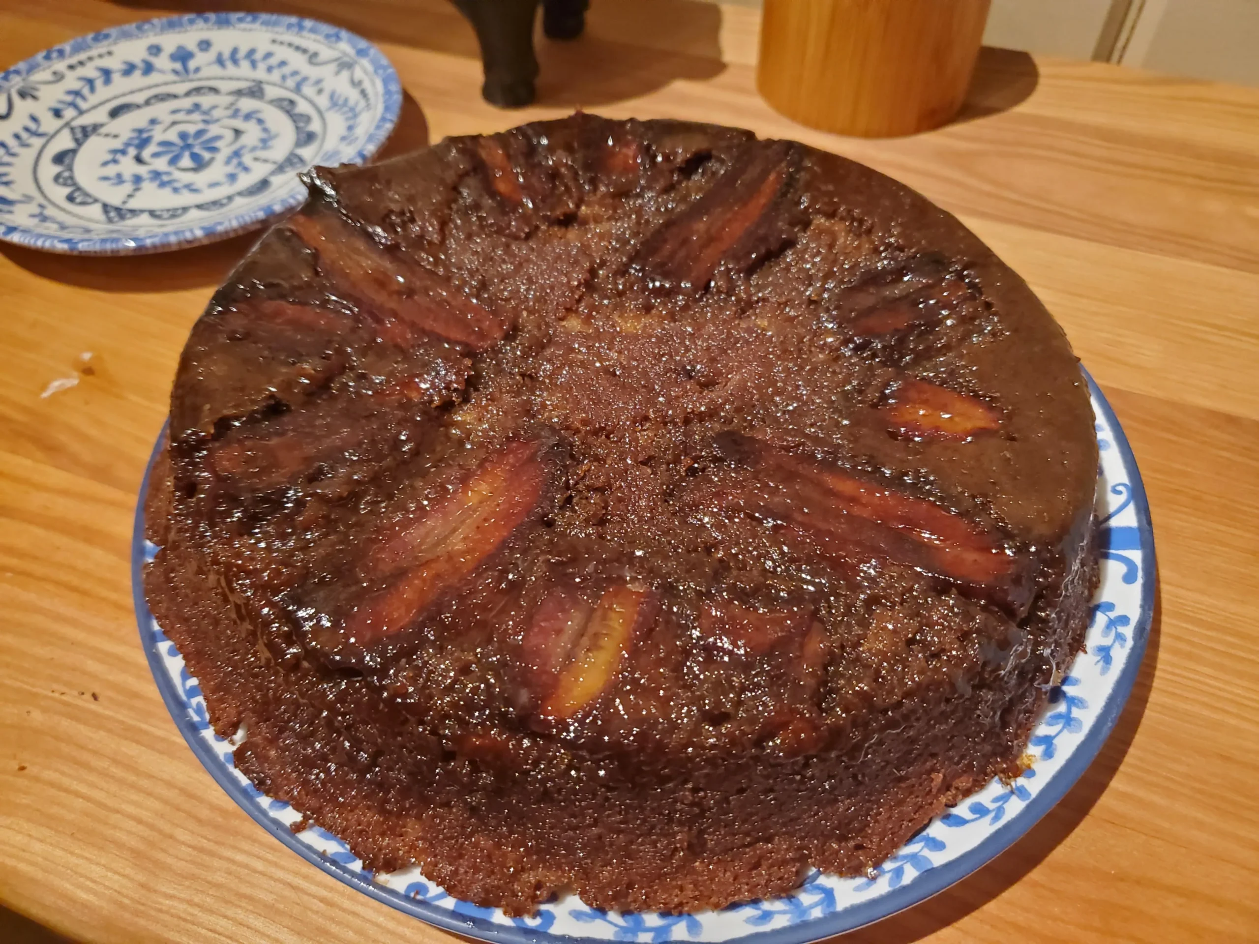 Banana and Cardamom Upside Down Cake
