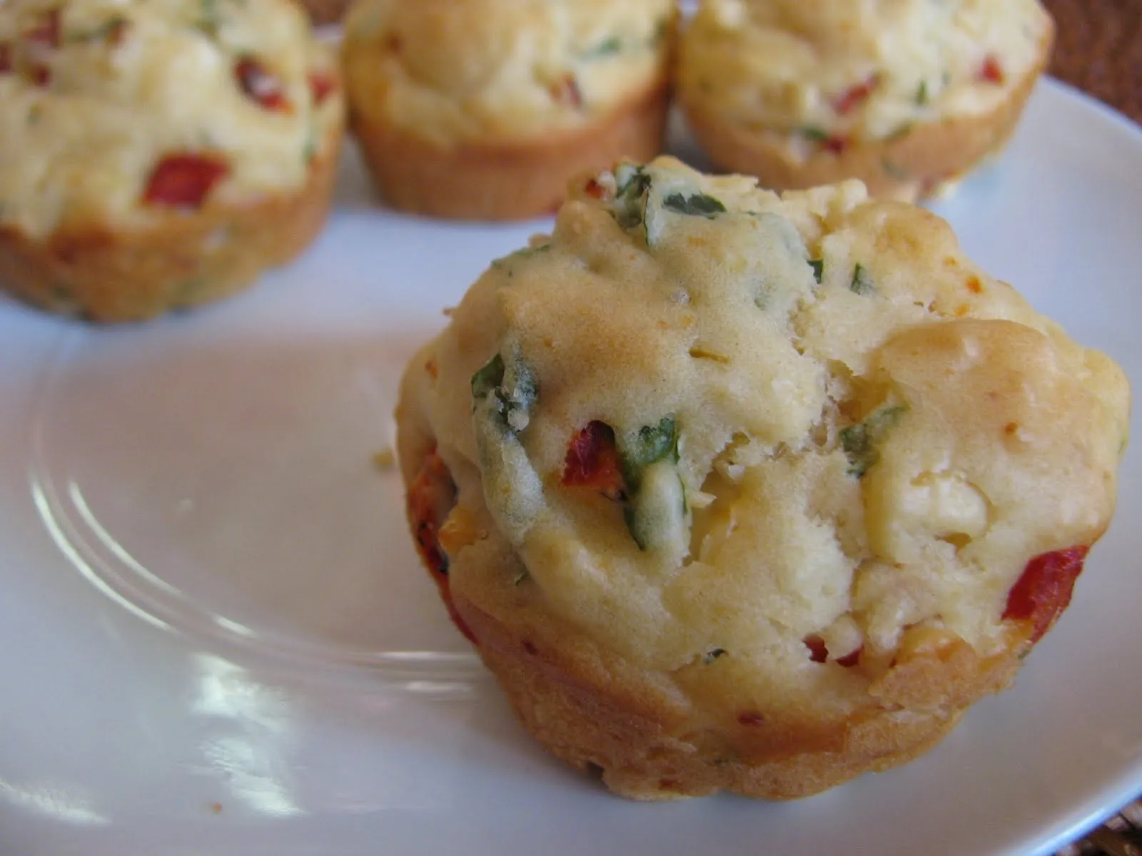 Basil Red Pepper Muffins