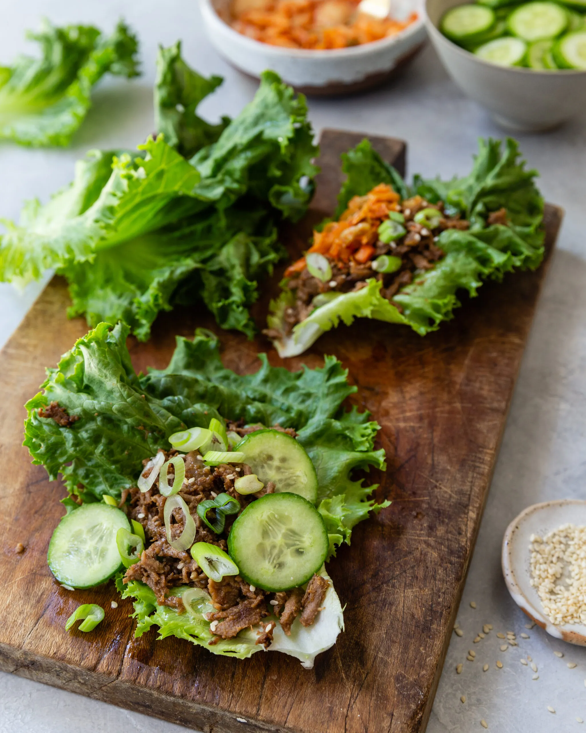 Beef Bulgogi Lettuce Cups