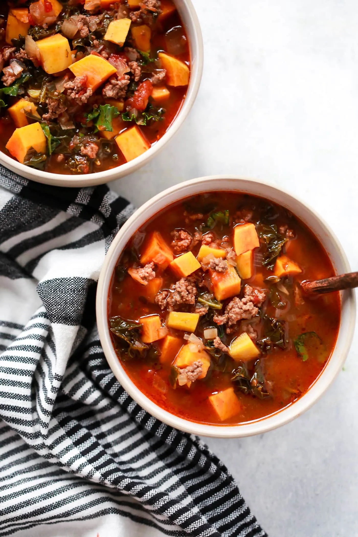 Beef Butternut Bowls with Kale