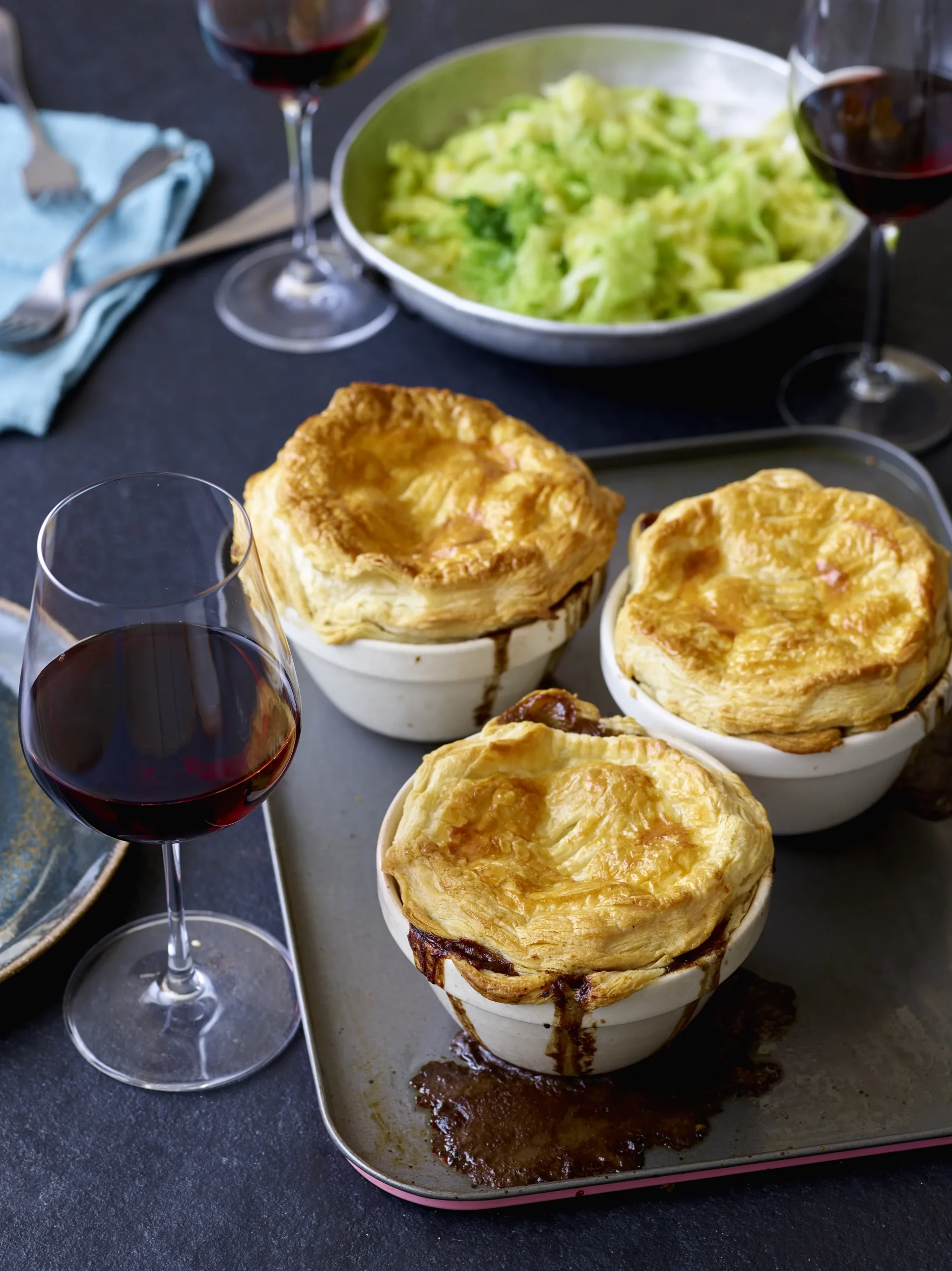 Beef and Red Wine Pies