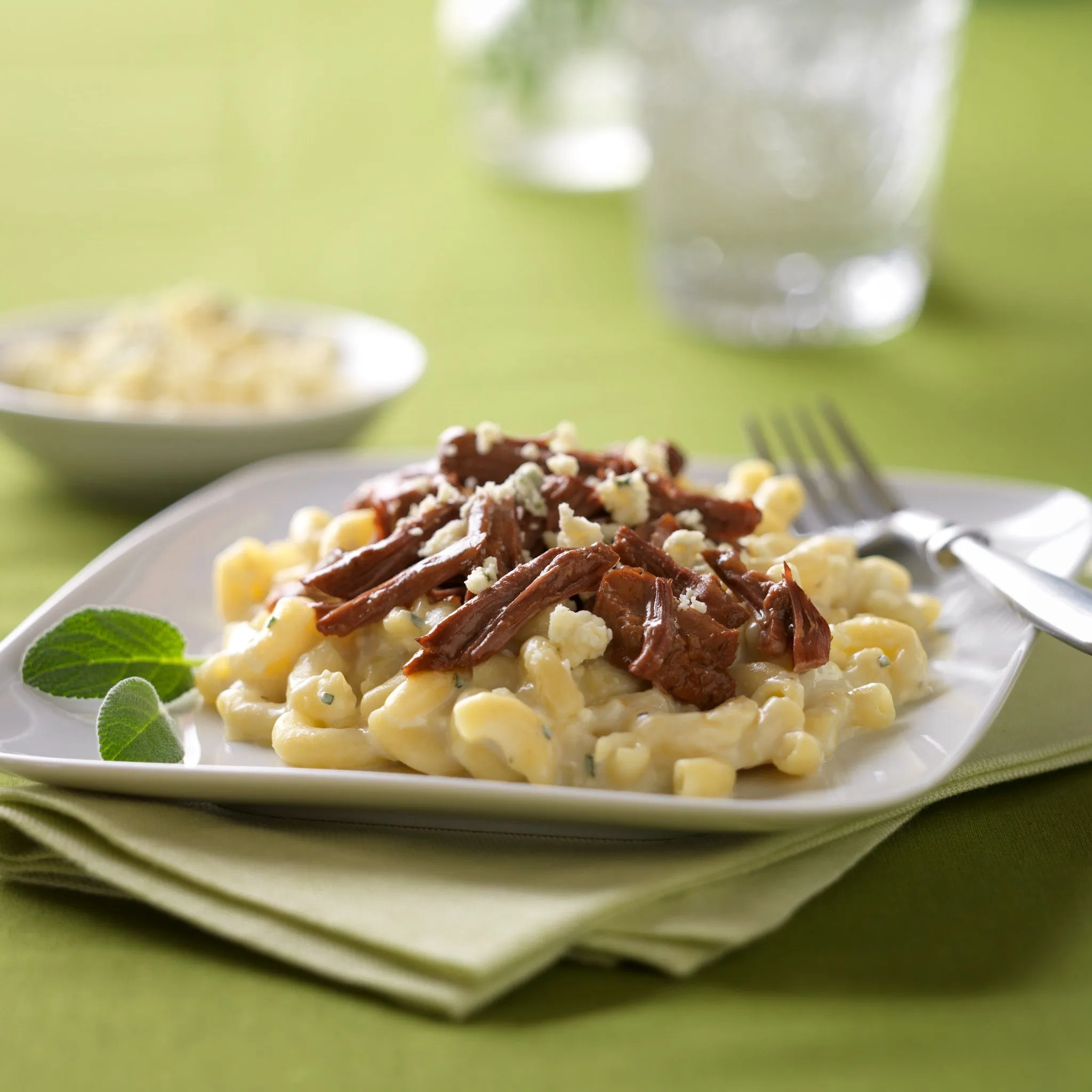 Beefed Up Mac and Cheese