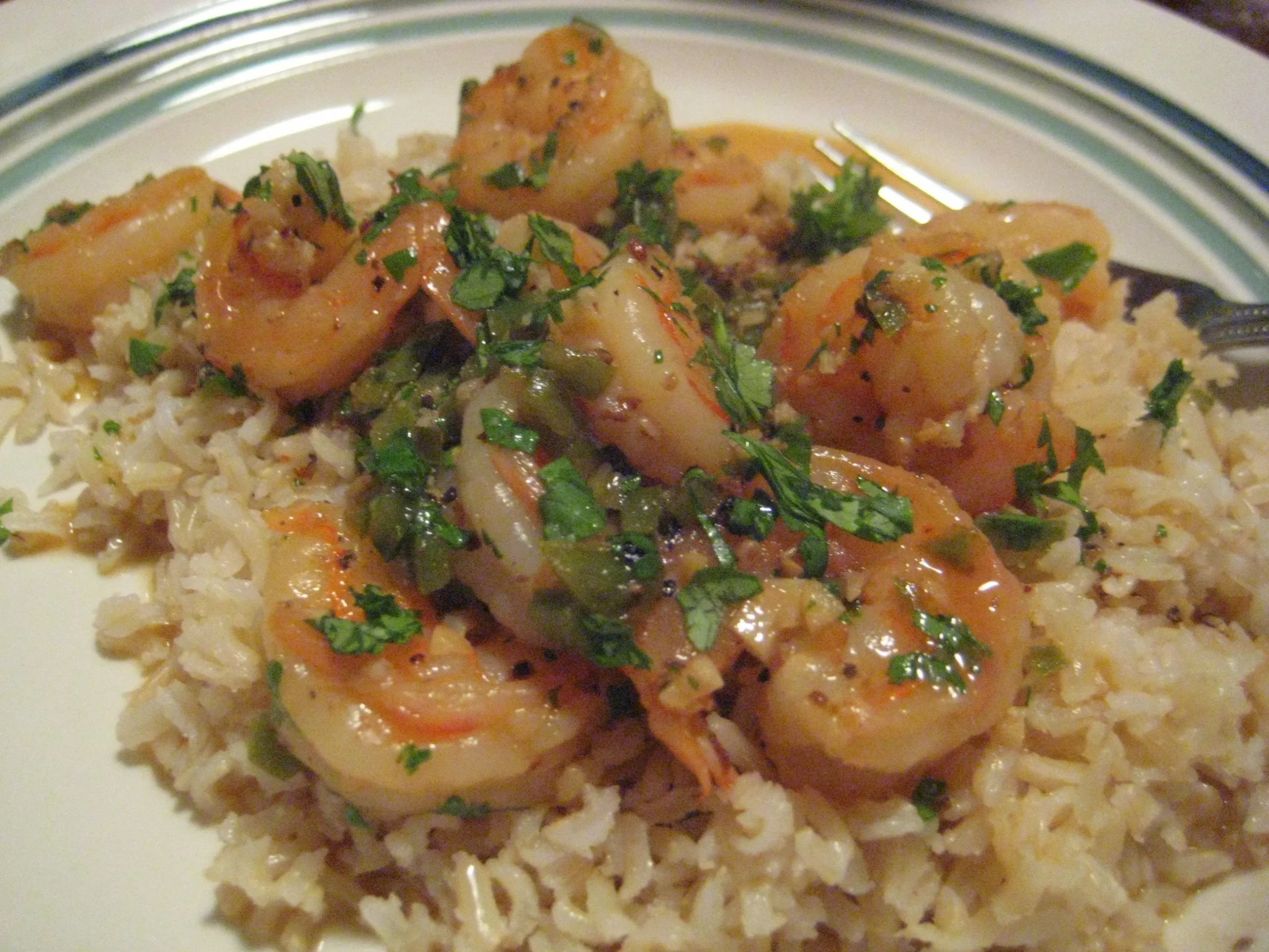 Beer Braised Shrimp with Louisiana Salsa