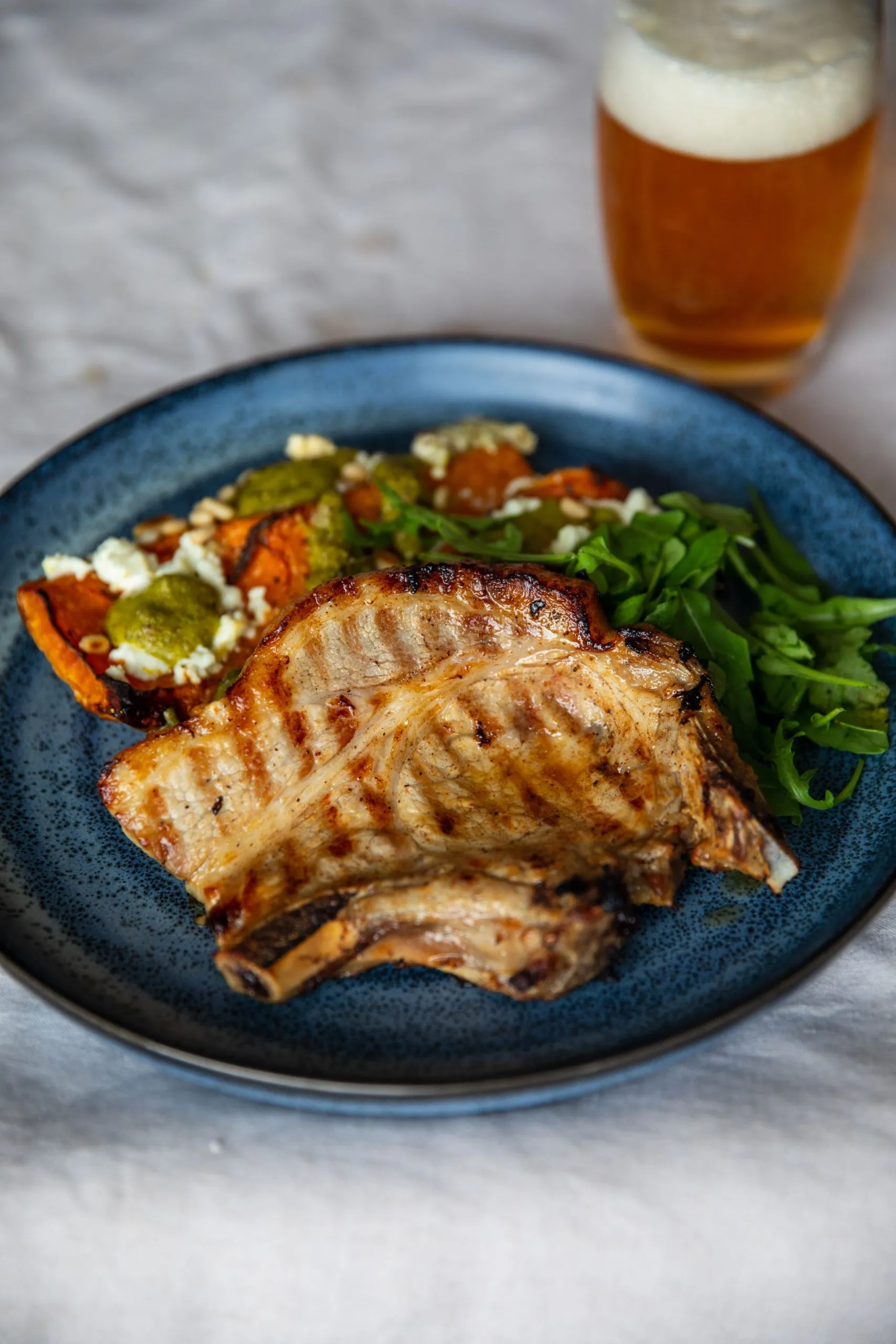 Beer Brined Grilled Pork Chops