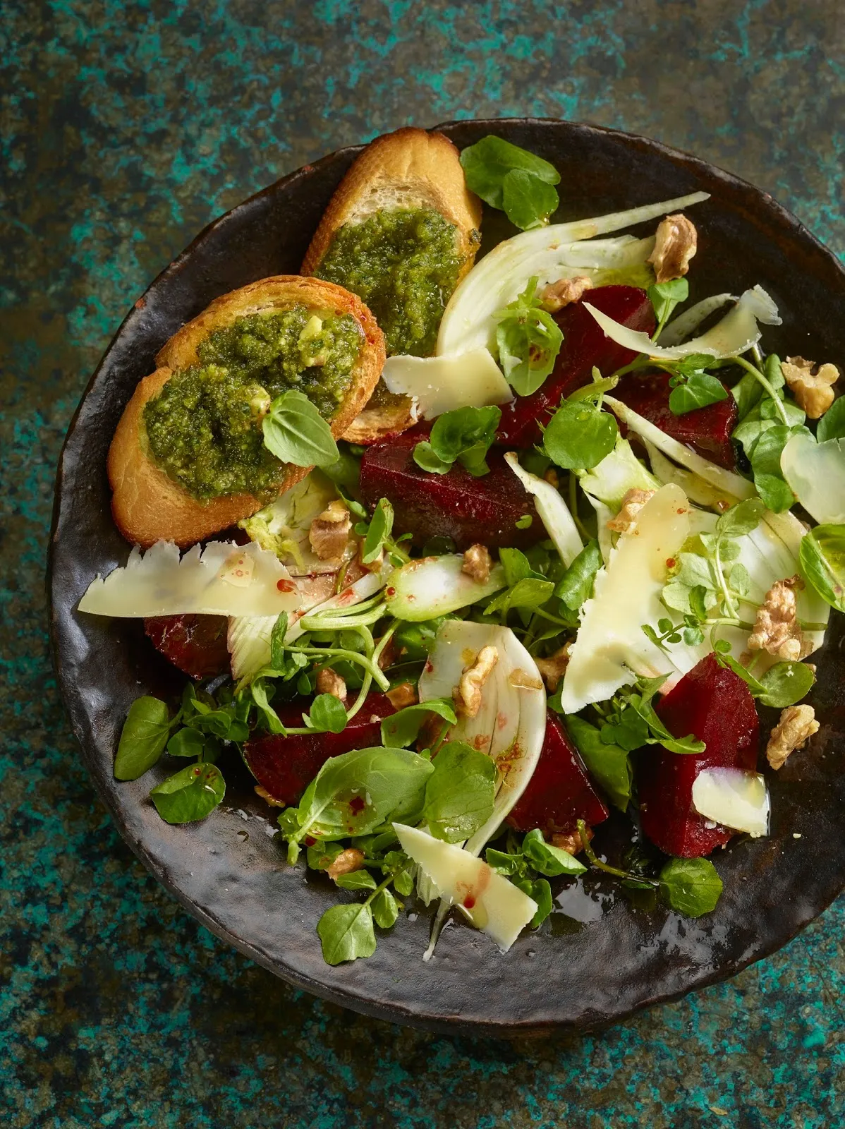 Beet, Fennel, and Watercress Salad
