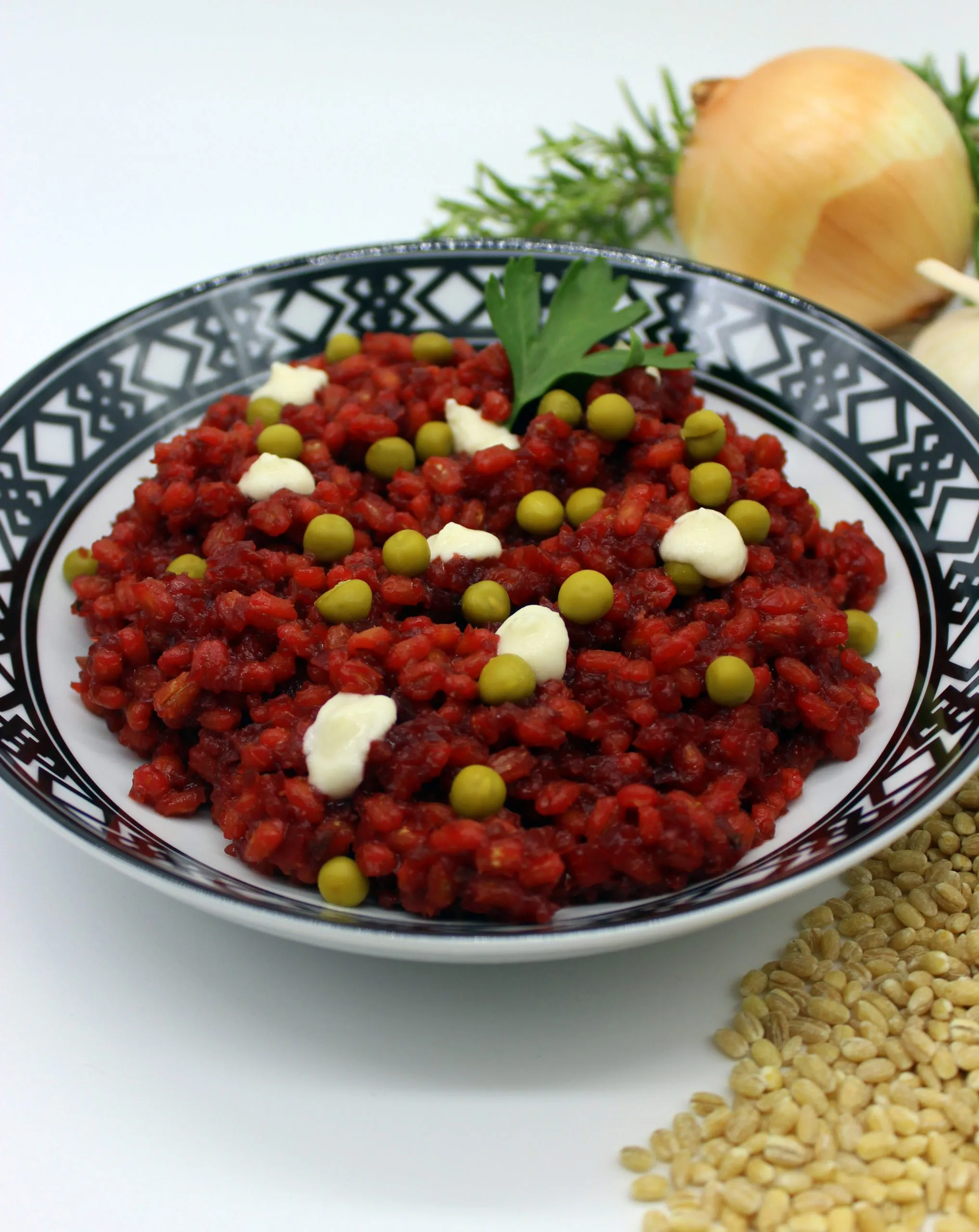 Beetroot and Barley Risotto