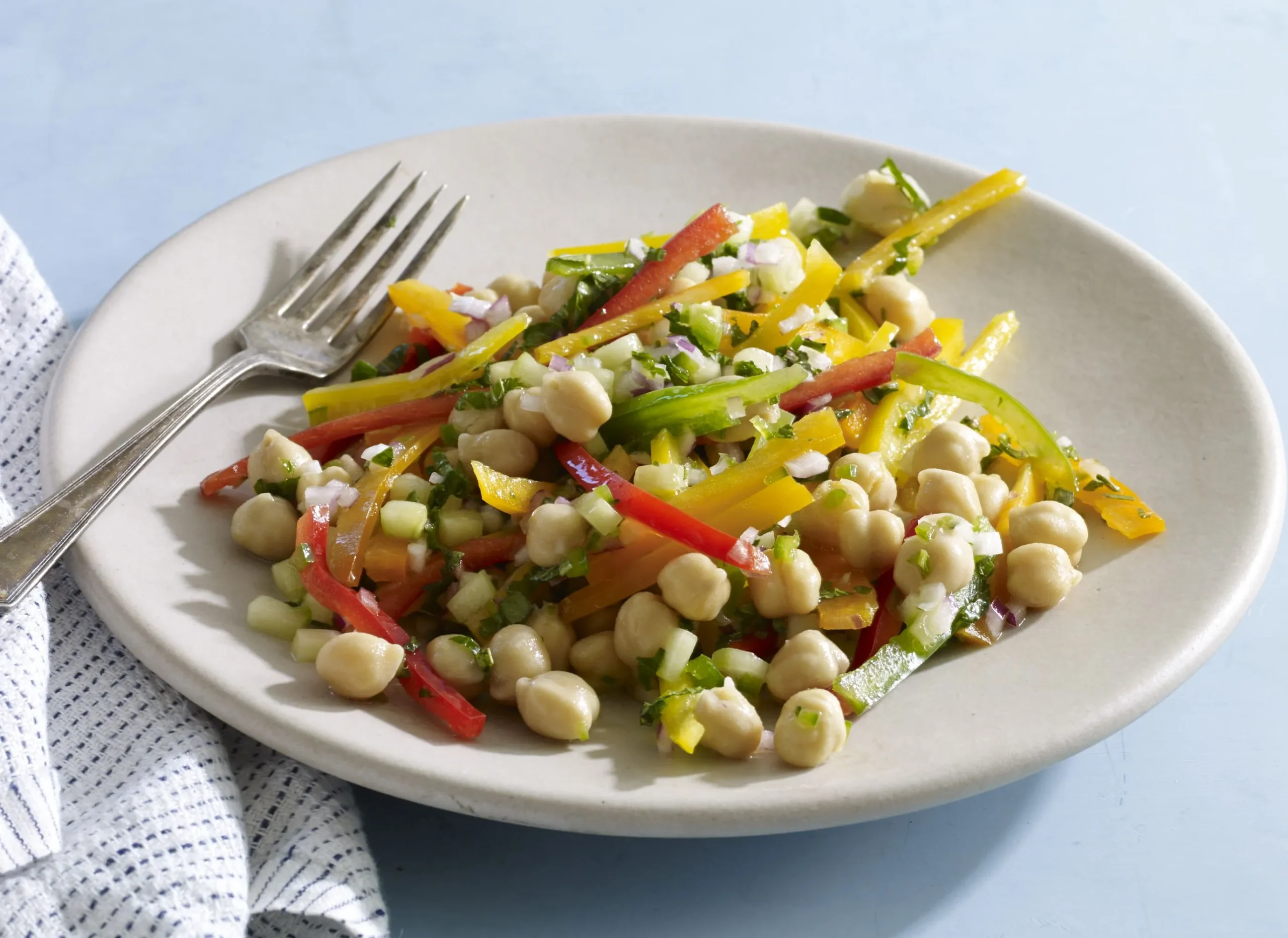 Bell Pepper and Chickpea Salad