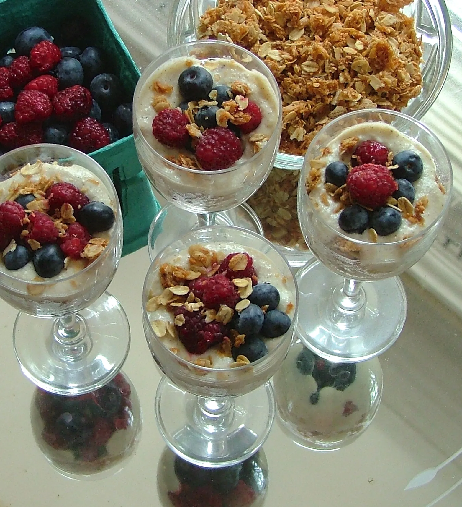 Berry Parfaits with Coconut Granola