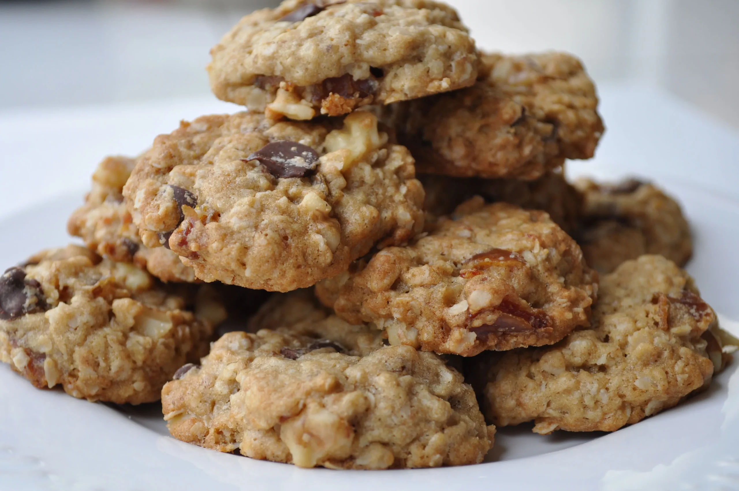 Big Oatmeal Cookies with Dates and Nuts