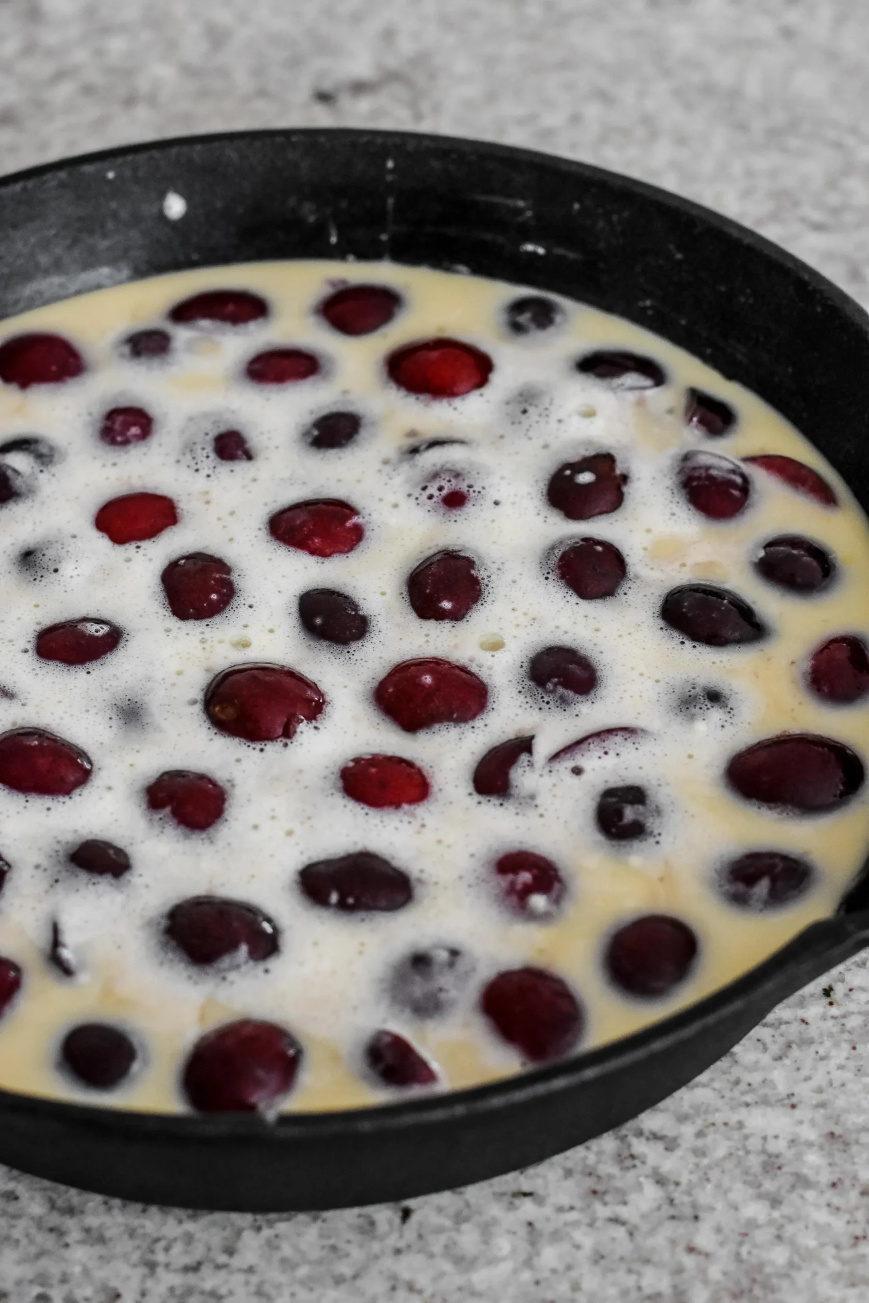 Bing Cherry Clafouti with Sweet Almond Cream