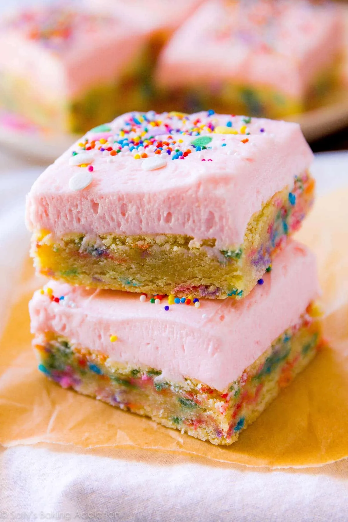 Birthday Frosted Sugar Cookie Bars