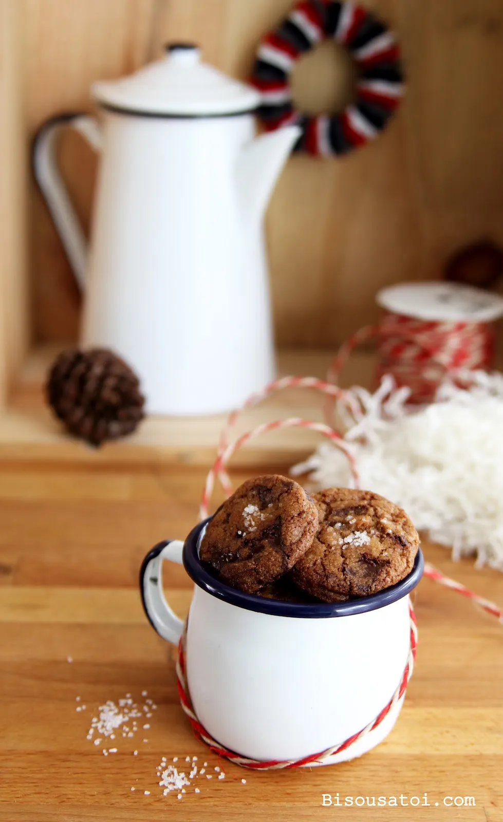 Bittersweet Chocolate Chip Cookies with Sea Salt