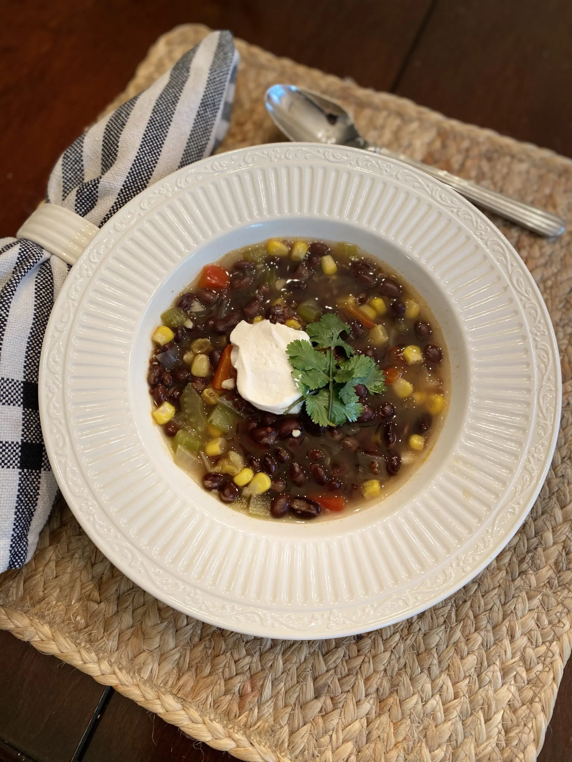 Black Bean and Quinoa Soup