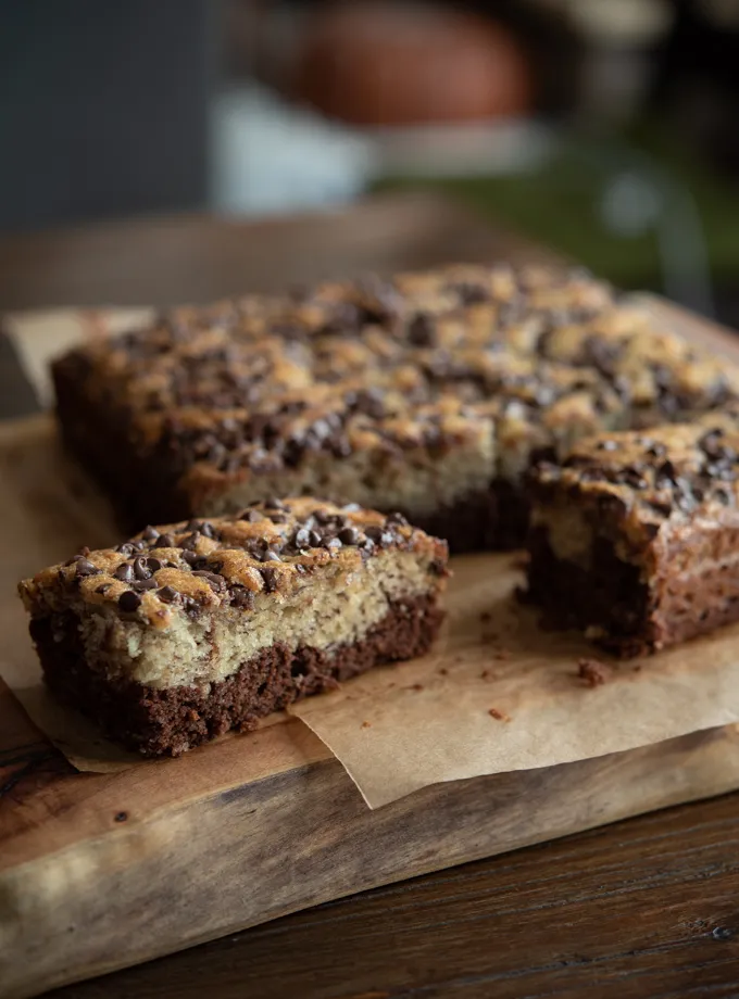 Black Bottom Banana Cake