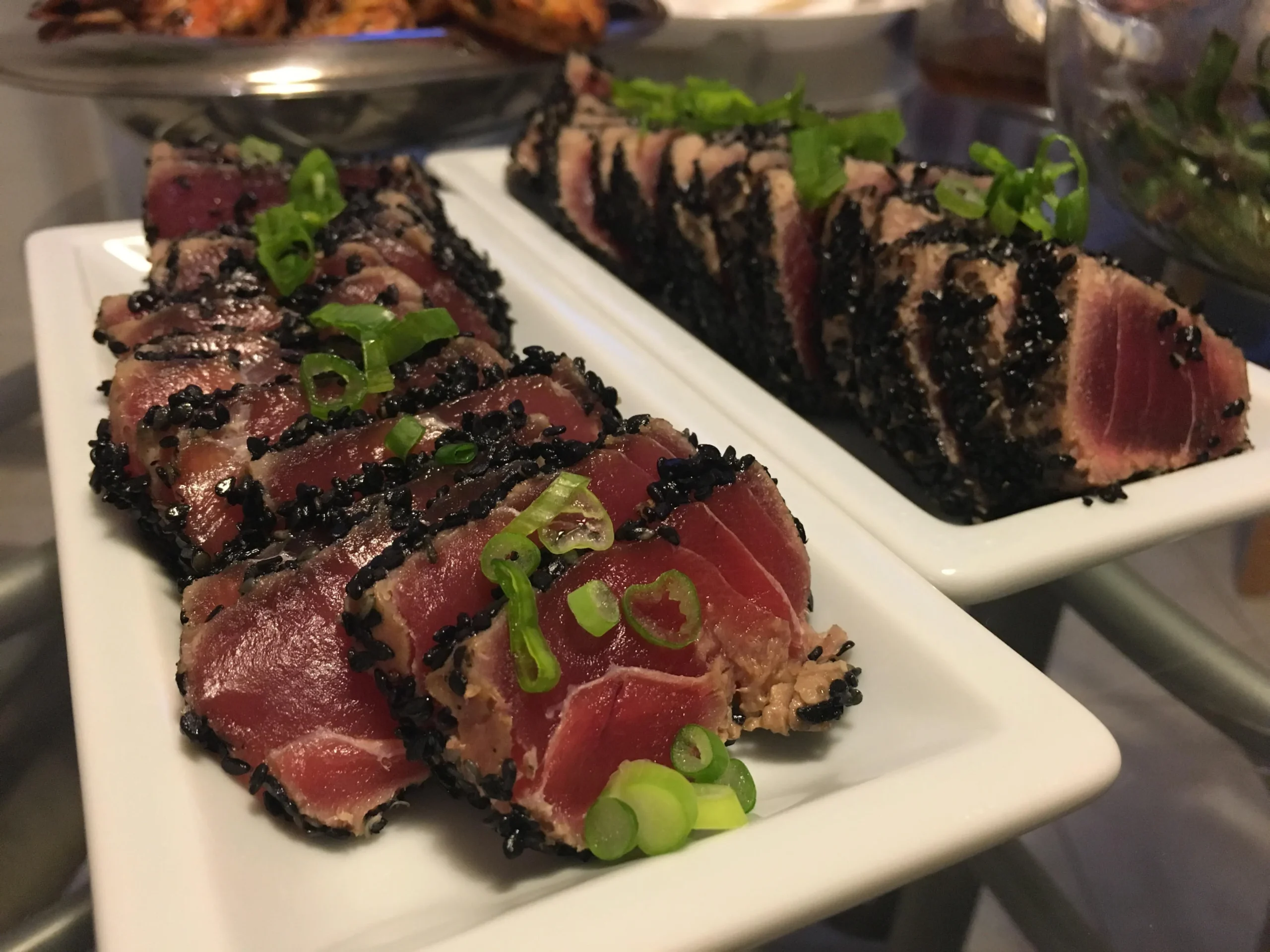 Black Sesame Almond Crusted Ahi Tuna