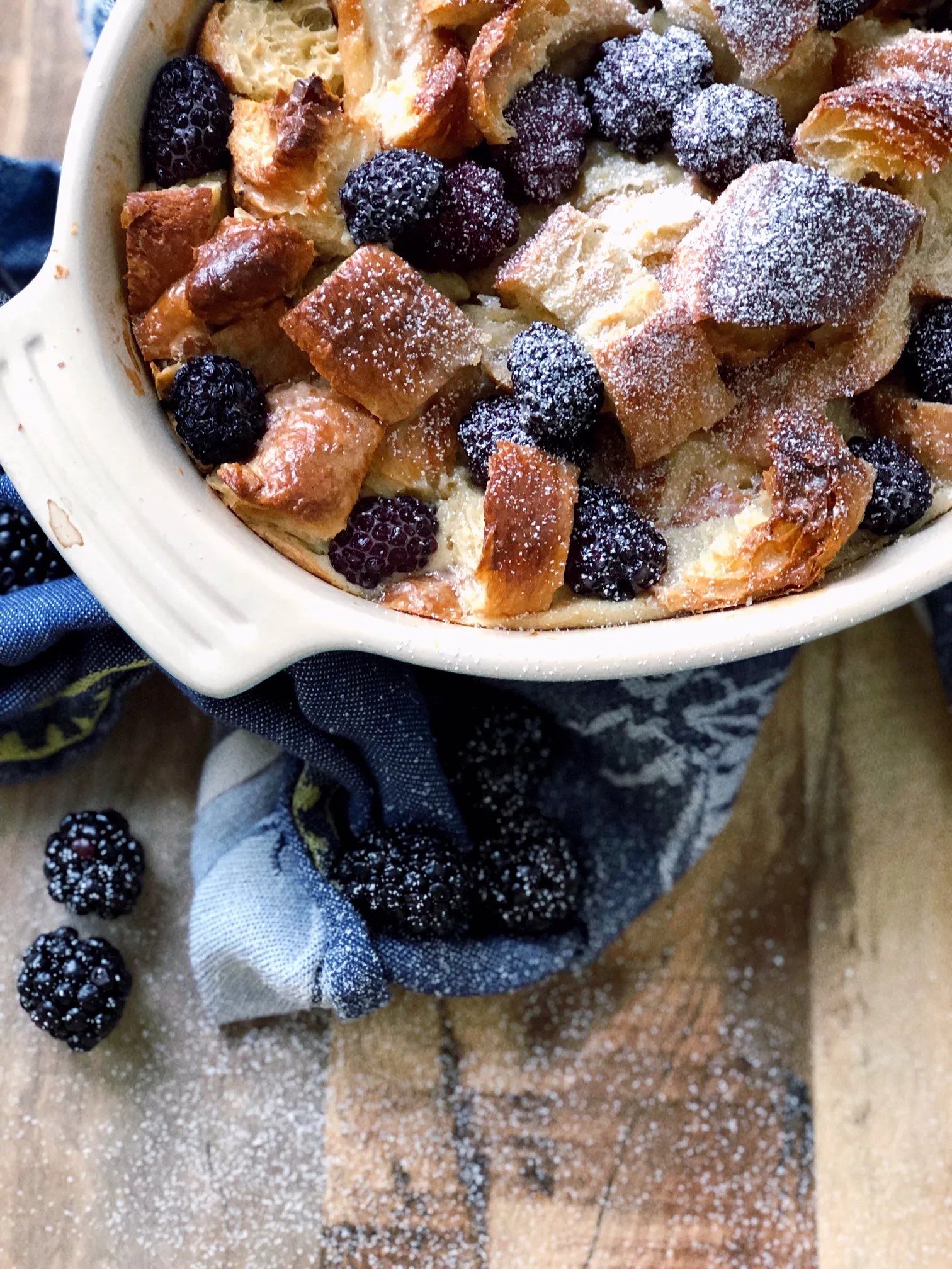 Blackberry Croissant Breakfast Bake