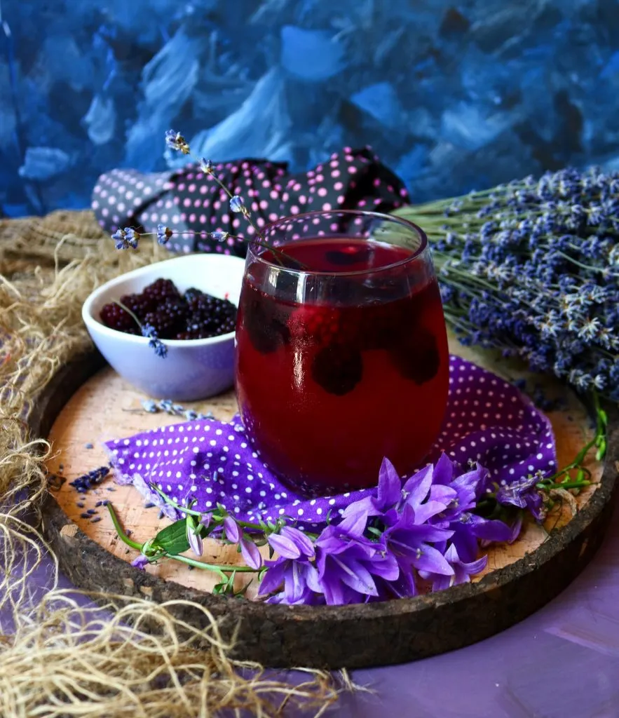 Blackberry Lavender Lemonade Gluten Free Vegan Refined Sugar Free