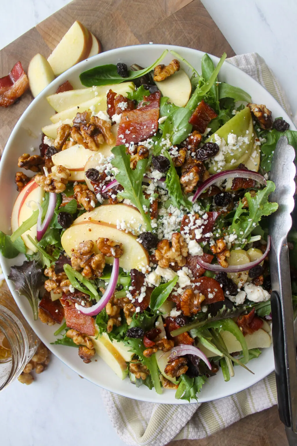 Blue Cheese Apple Walnut Salad