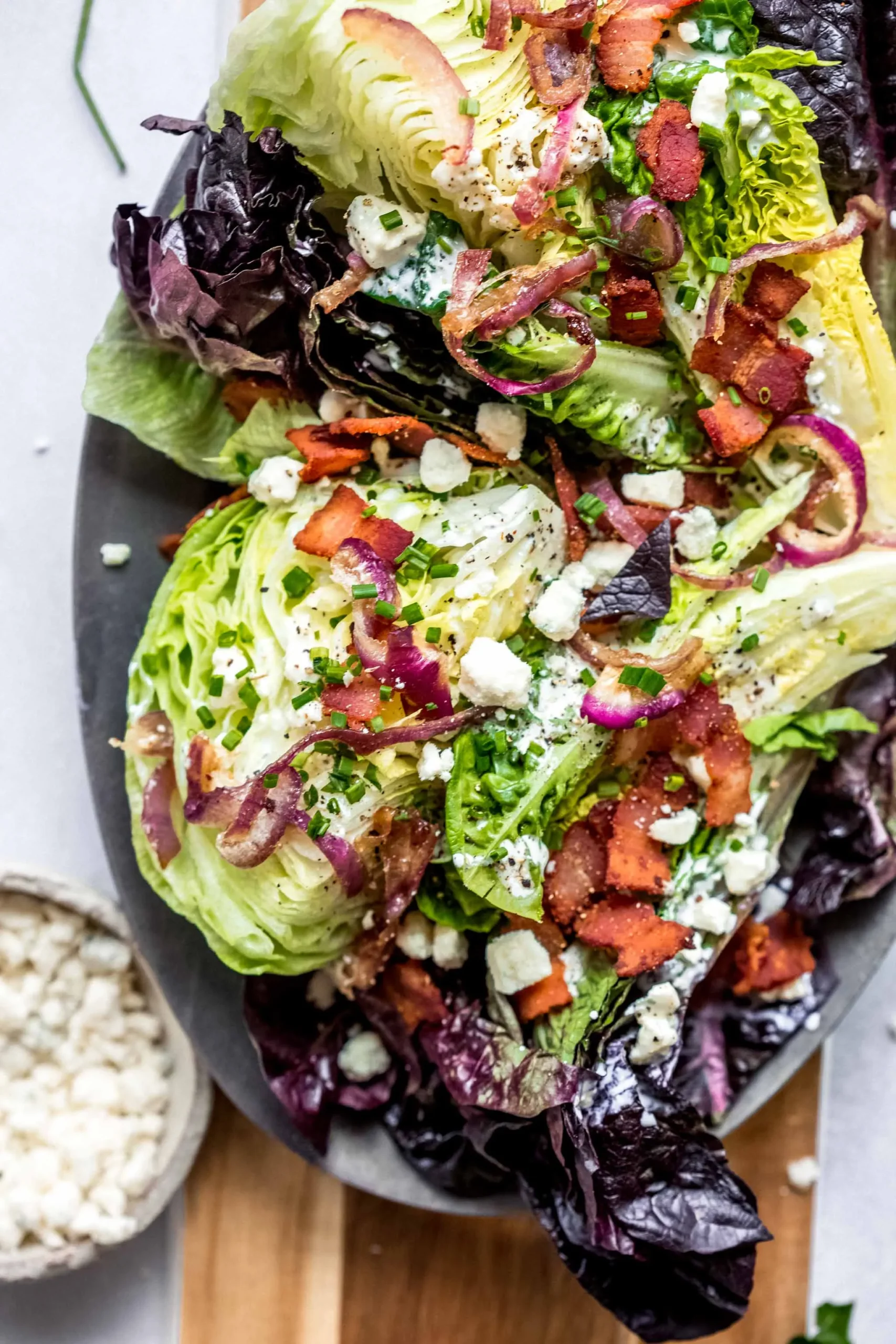 Blue Cheese Lettuce Wedge Salad