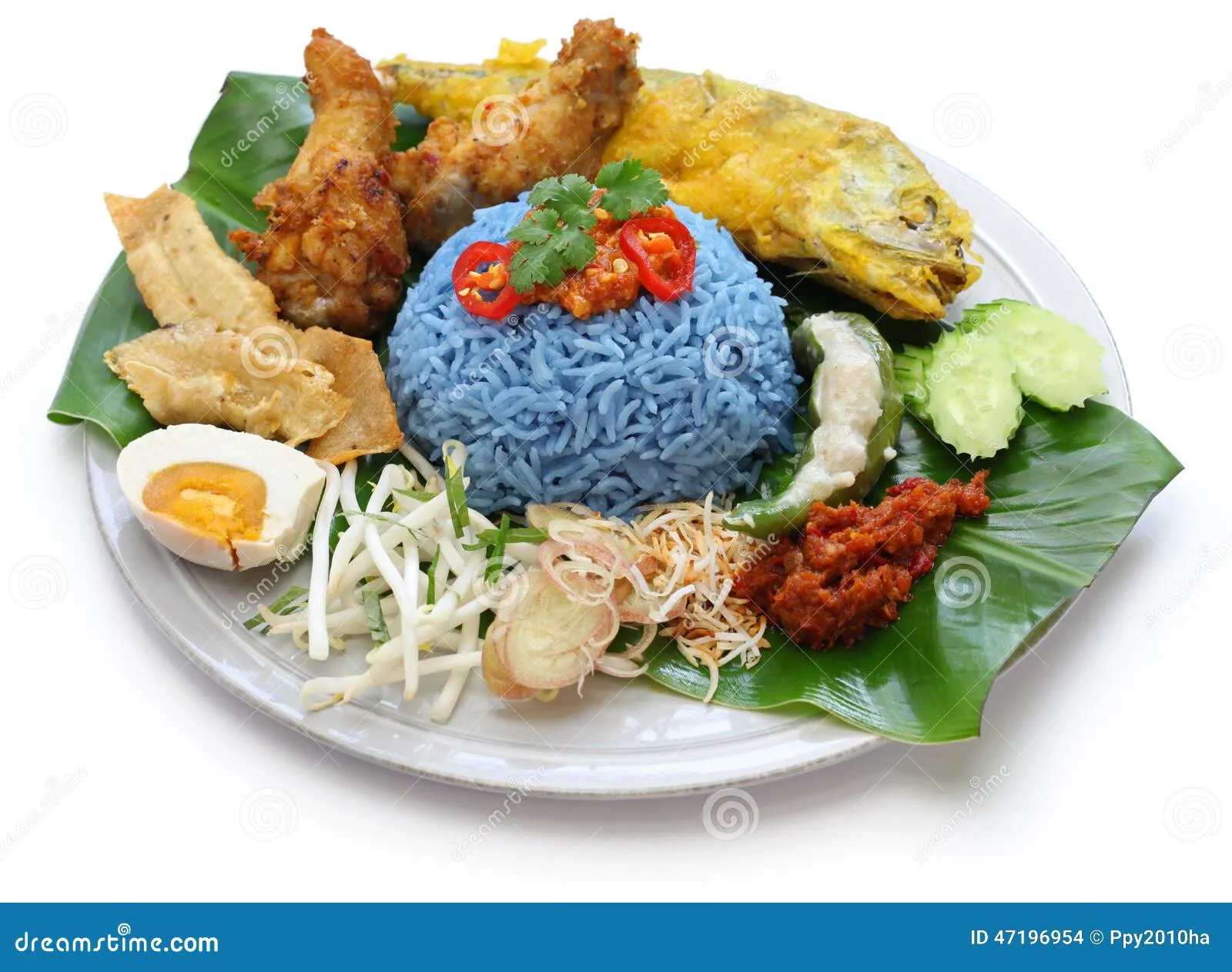 Blue Rice Salad Nasi Kerabu