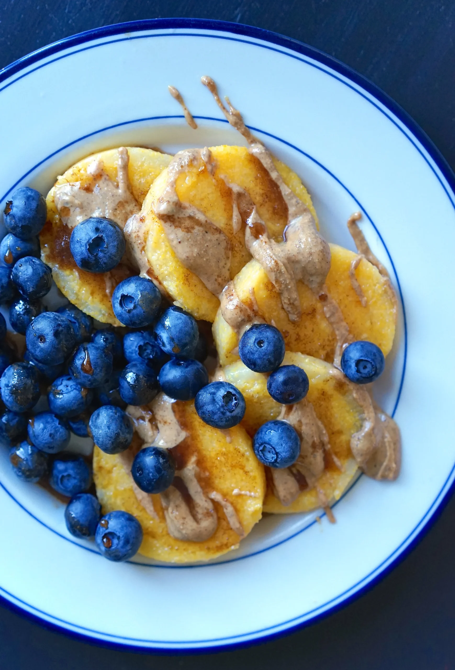 Blueberry Almond Breakfast Polenta