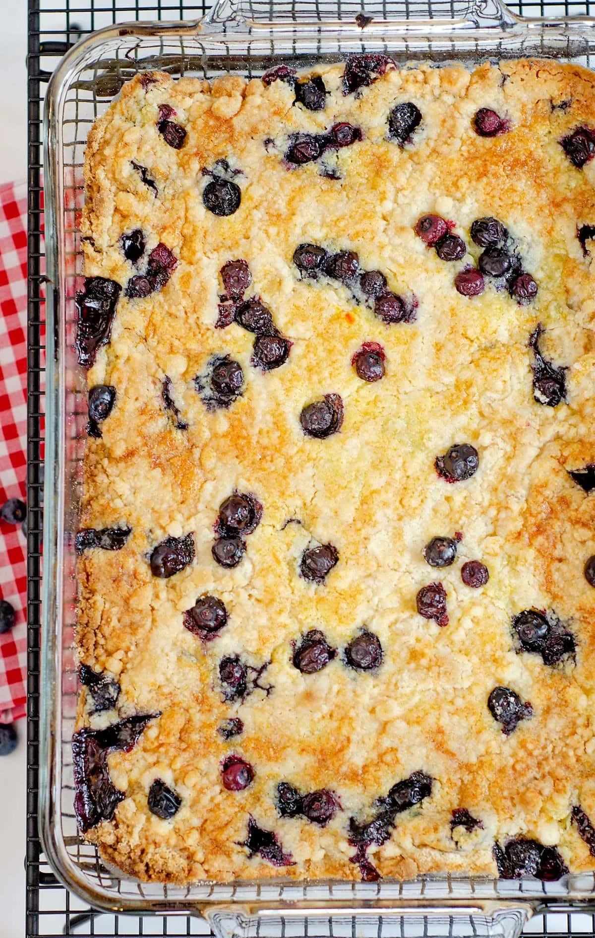 Blueberry Cream Cheese Dump Cake