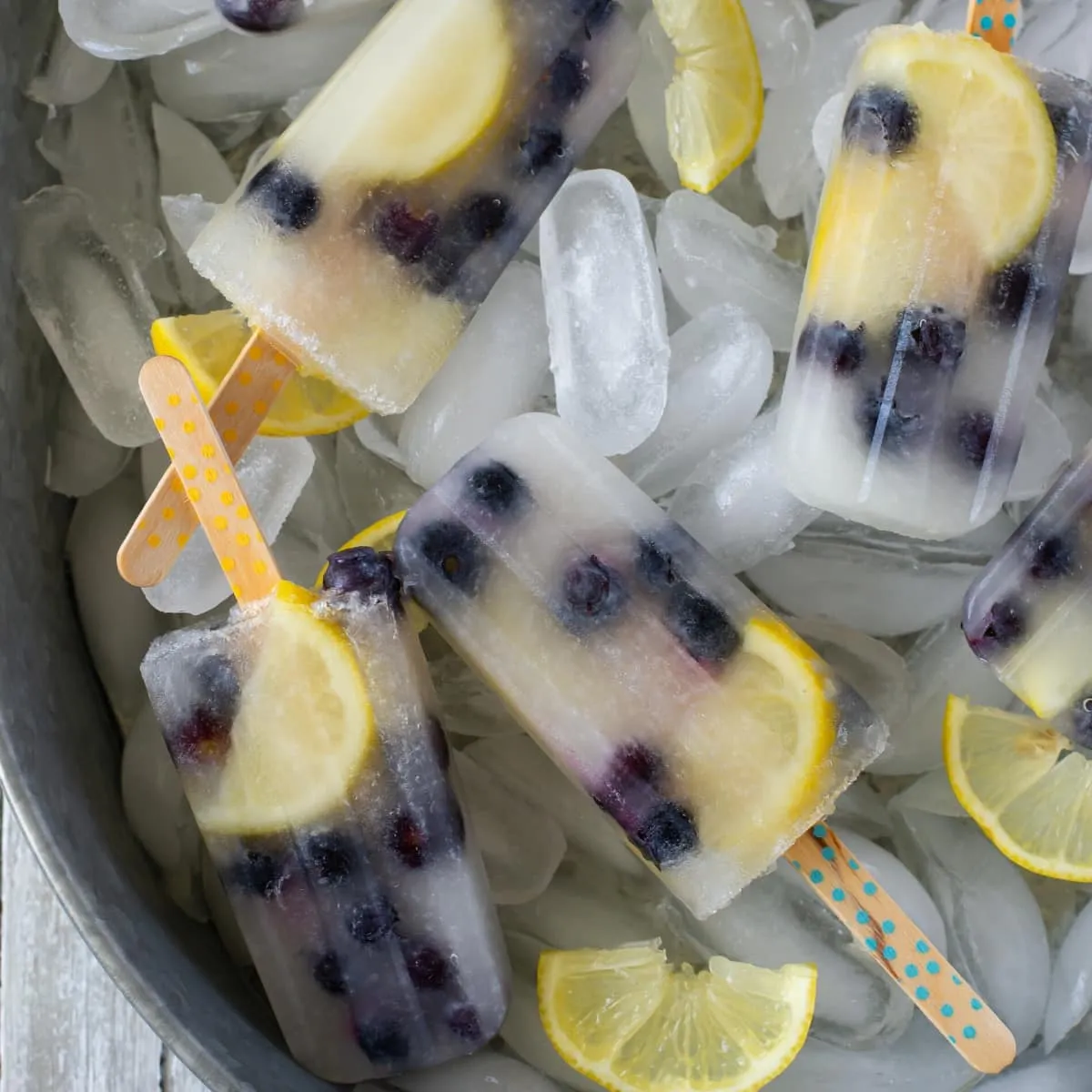 Blueberry Lemonade Ice Pops