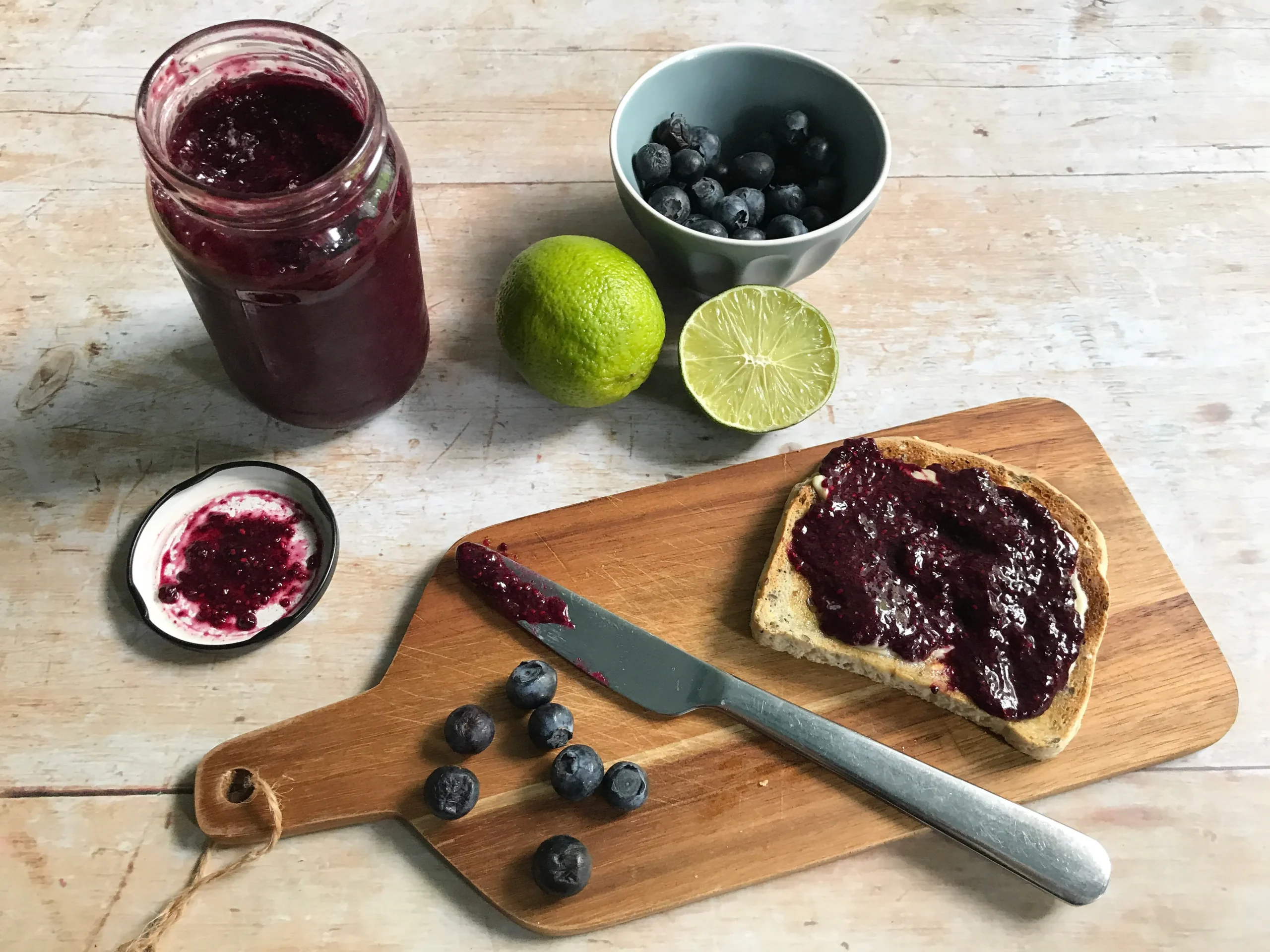 Blueberry Lime Chia Seed Jam