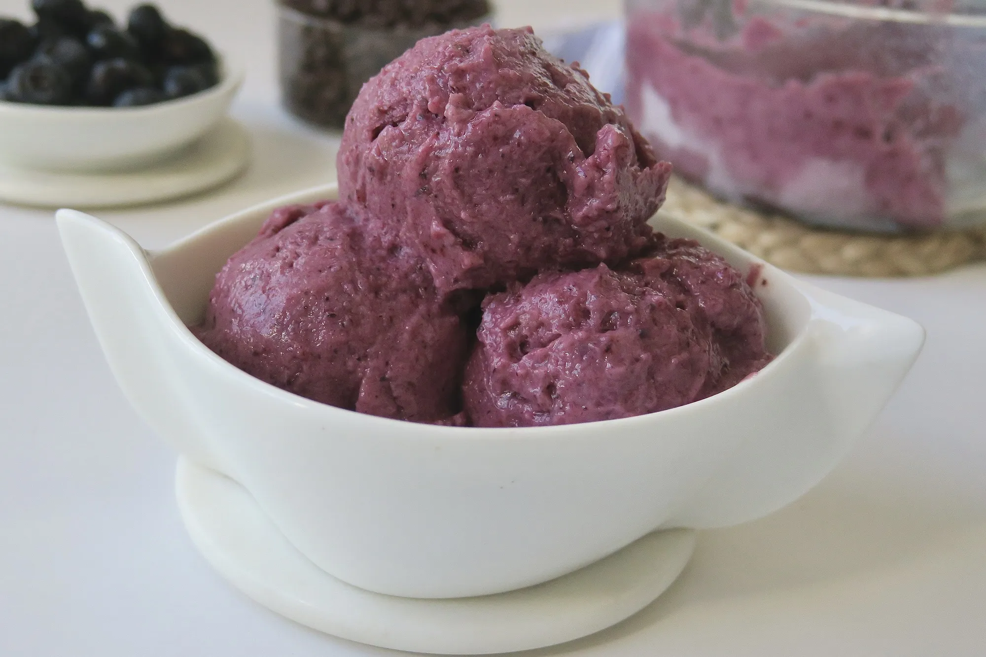 Blueberry Mint Nice Cream