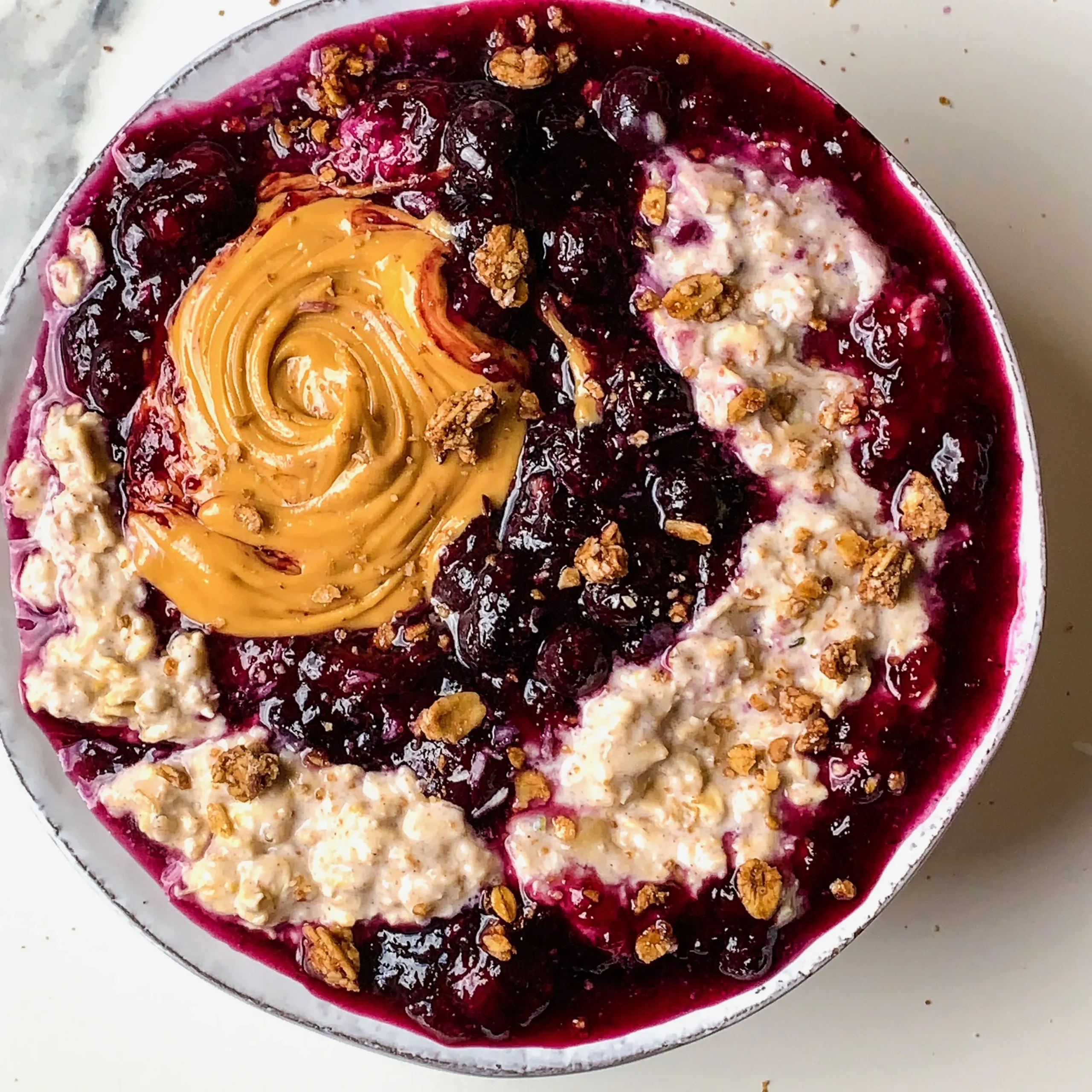 Blueberry Pie Overnight Oatmeal
