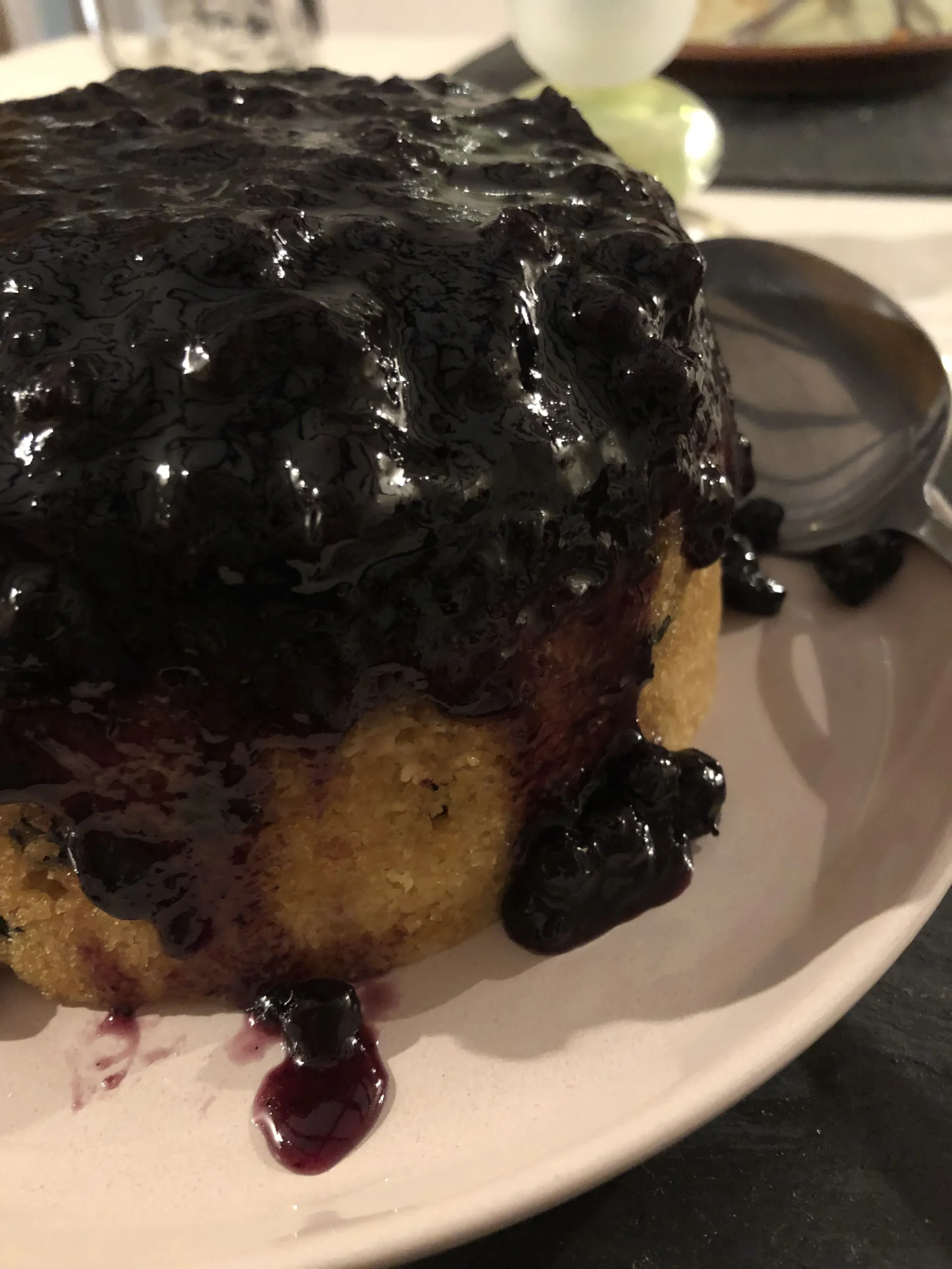 Blueberry Steamed Sponge Pudding