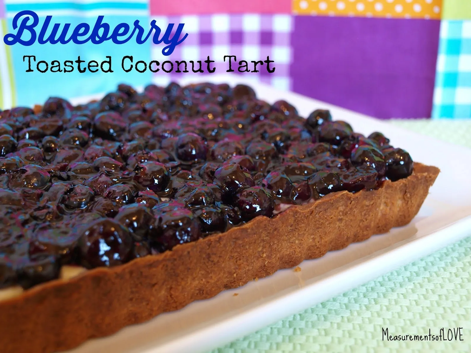 Blueberry Toasted Coconut Tart