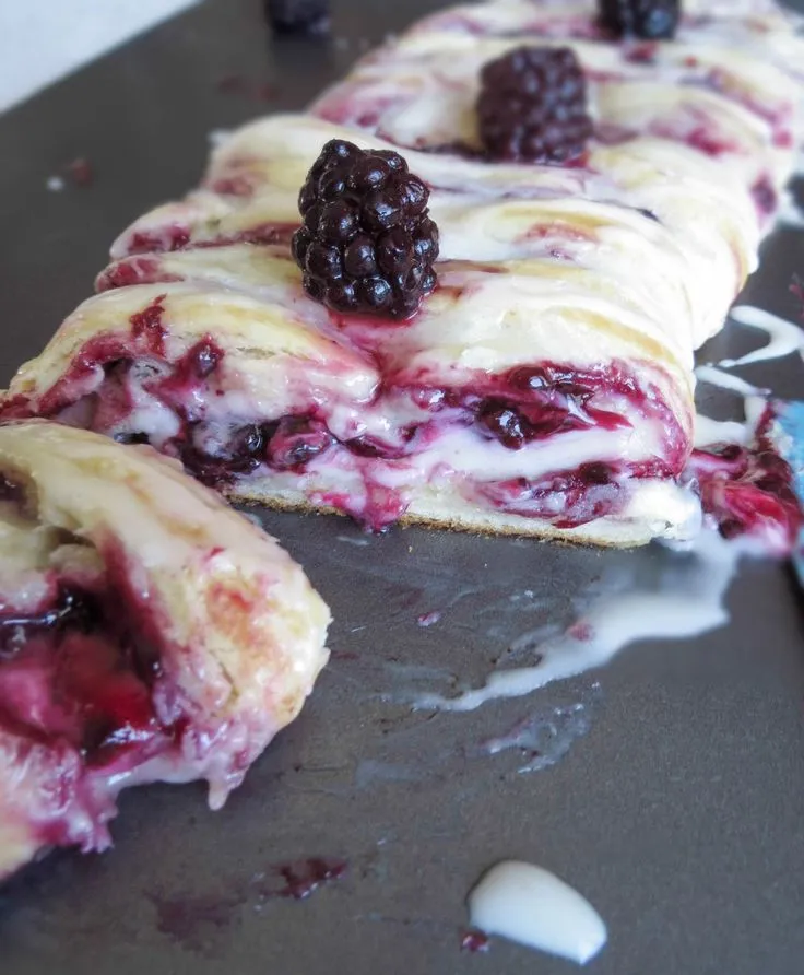 Braided Blackberry Breakfast Danish