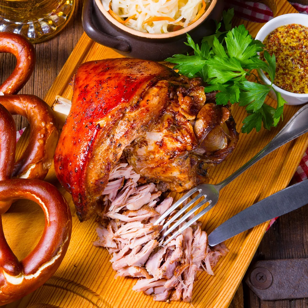 Braised Smoked Ham Hocks