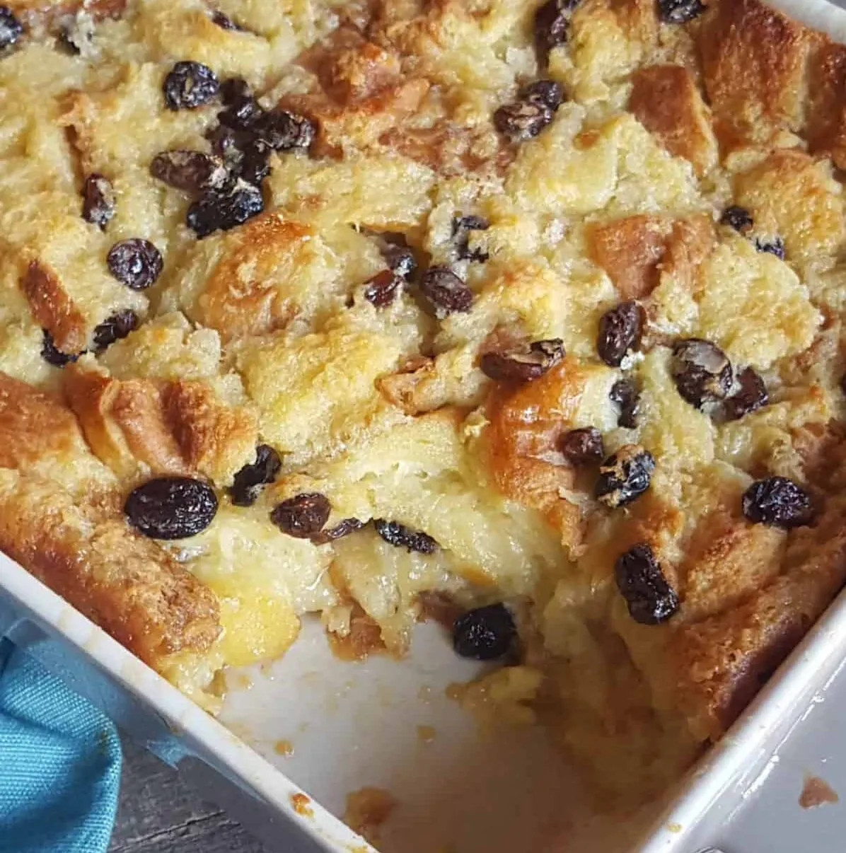 Bread Pudding with Raisin Bread