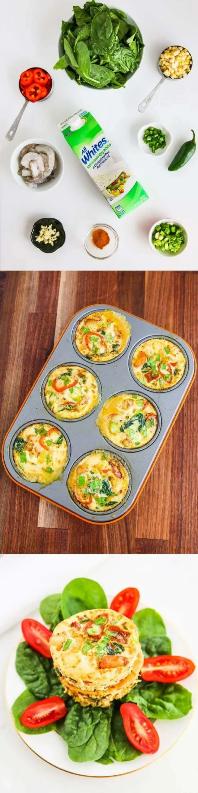 Breakfast Shrimp Egg White Muffin Cups