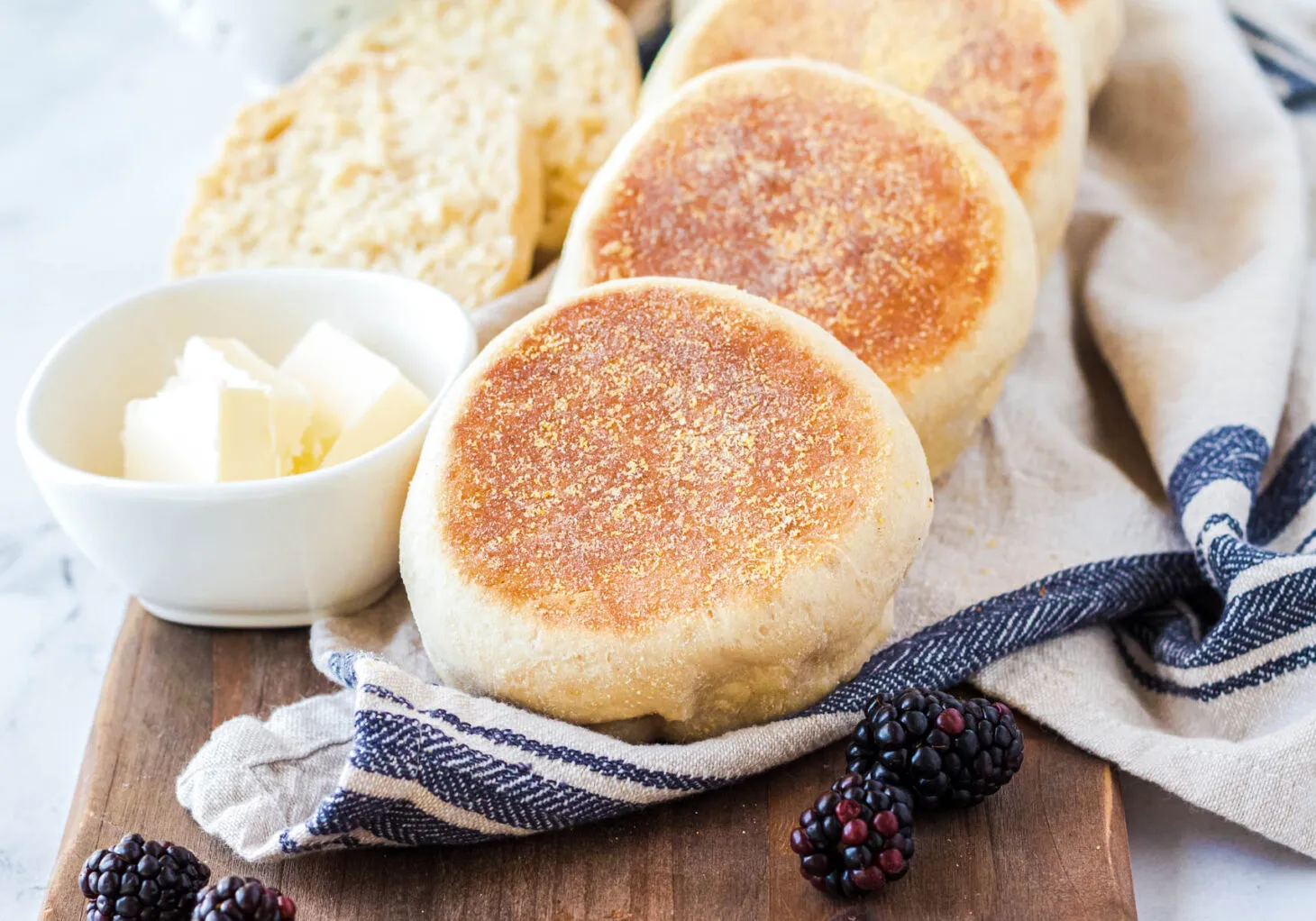 Breakfast in Bed with Homemade English Muffins