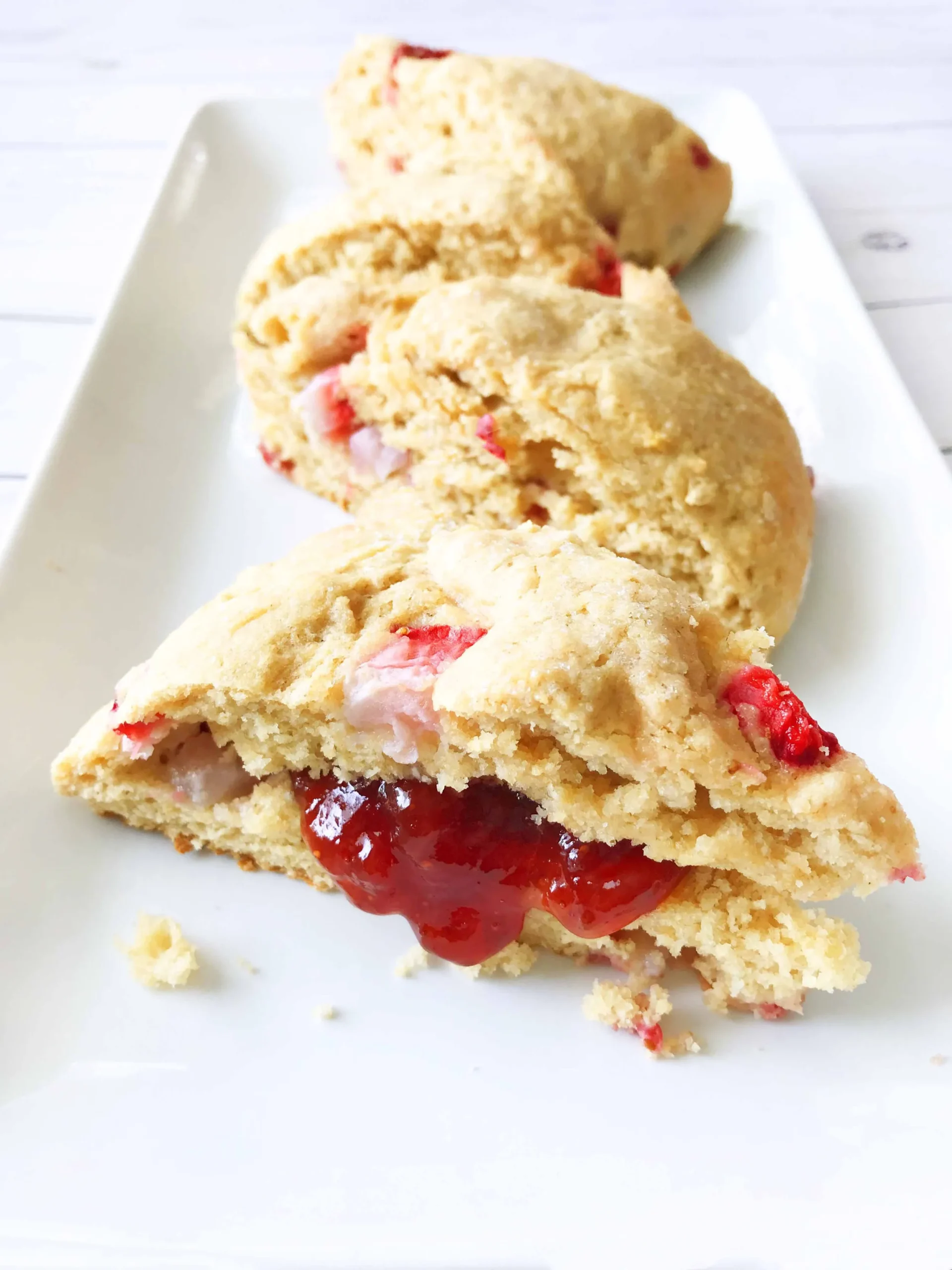 British Summer Strawberry Scones