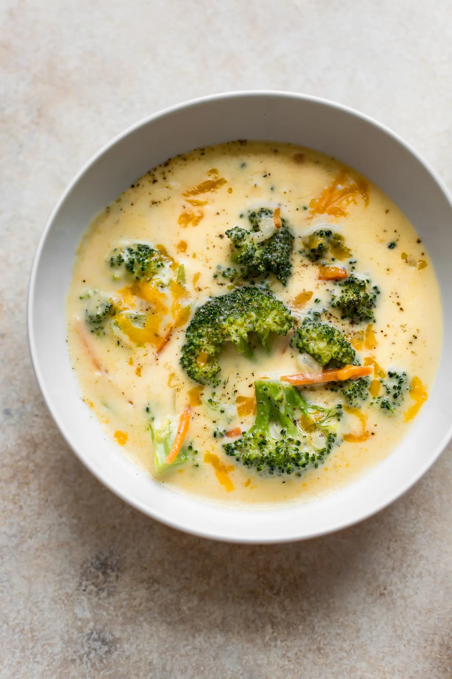 Broccoli Cheddar Soup for Two