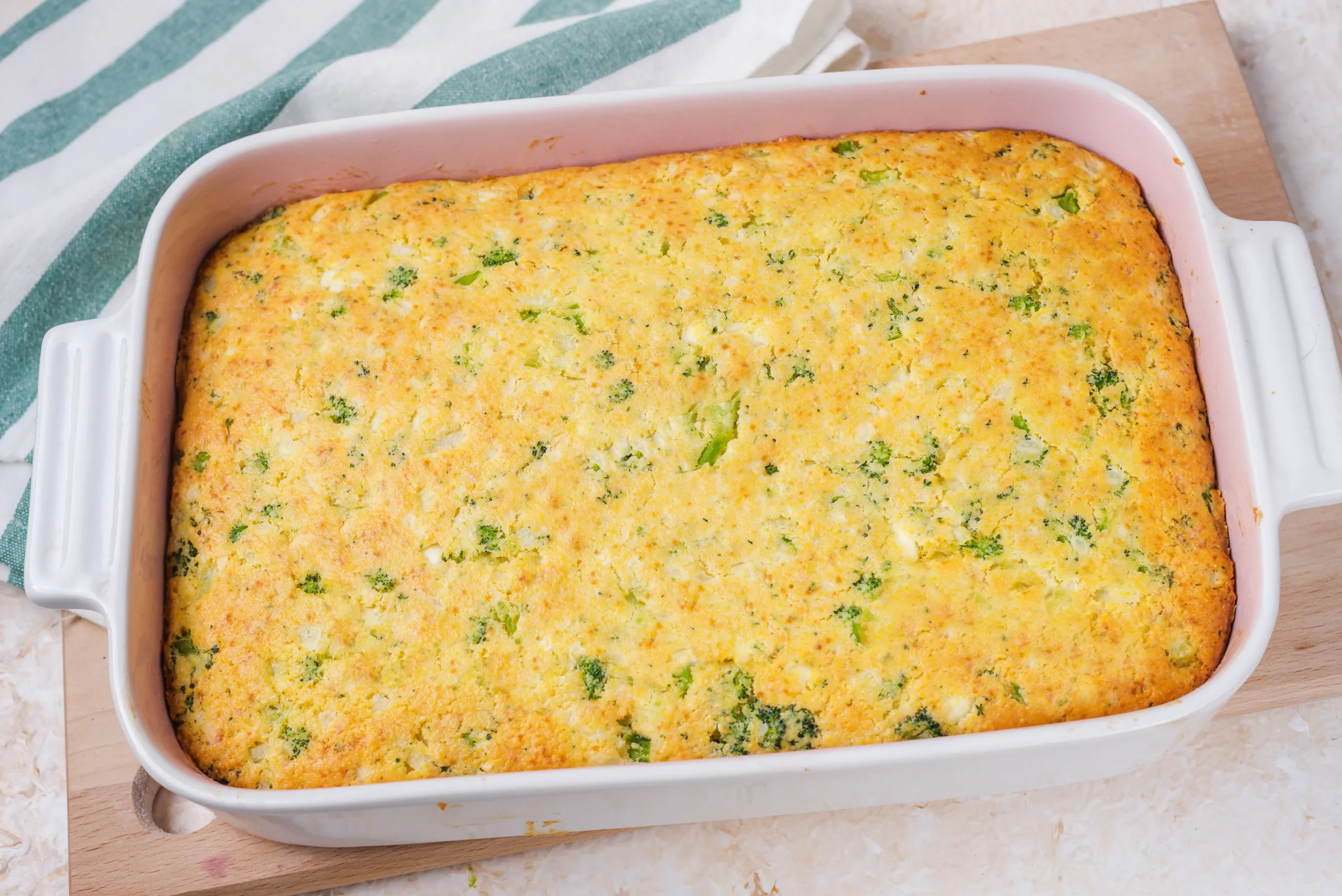 Broccoli Cornbread Casserole