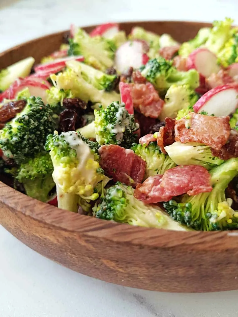 Broccoli Raisin and Bacon Salad