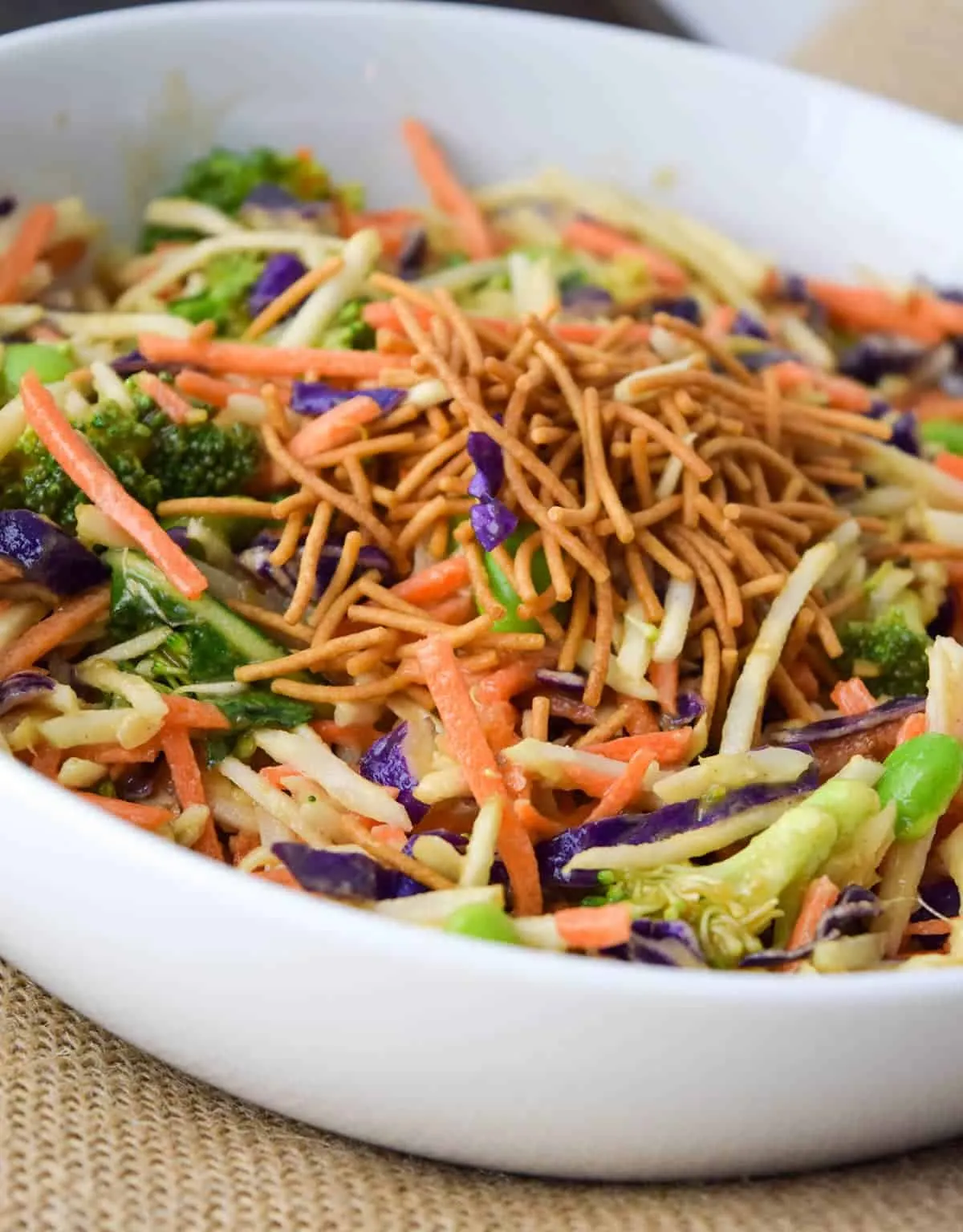 Broccoli Slaw with Peanut Sauce